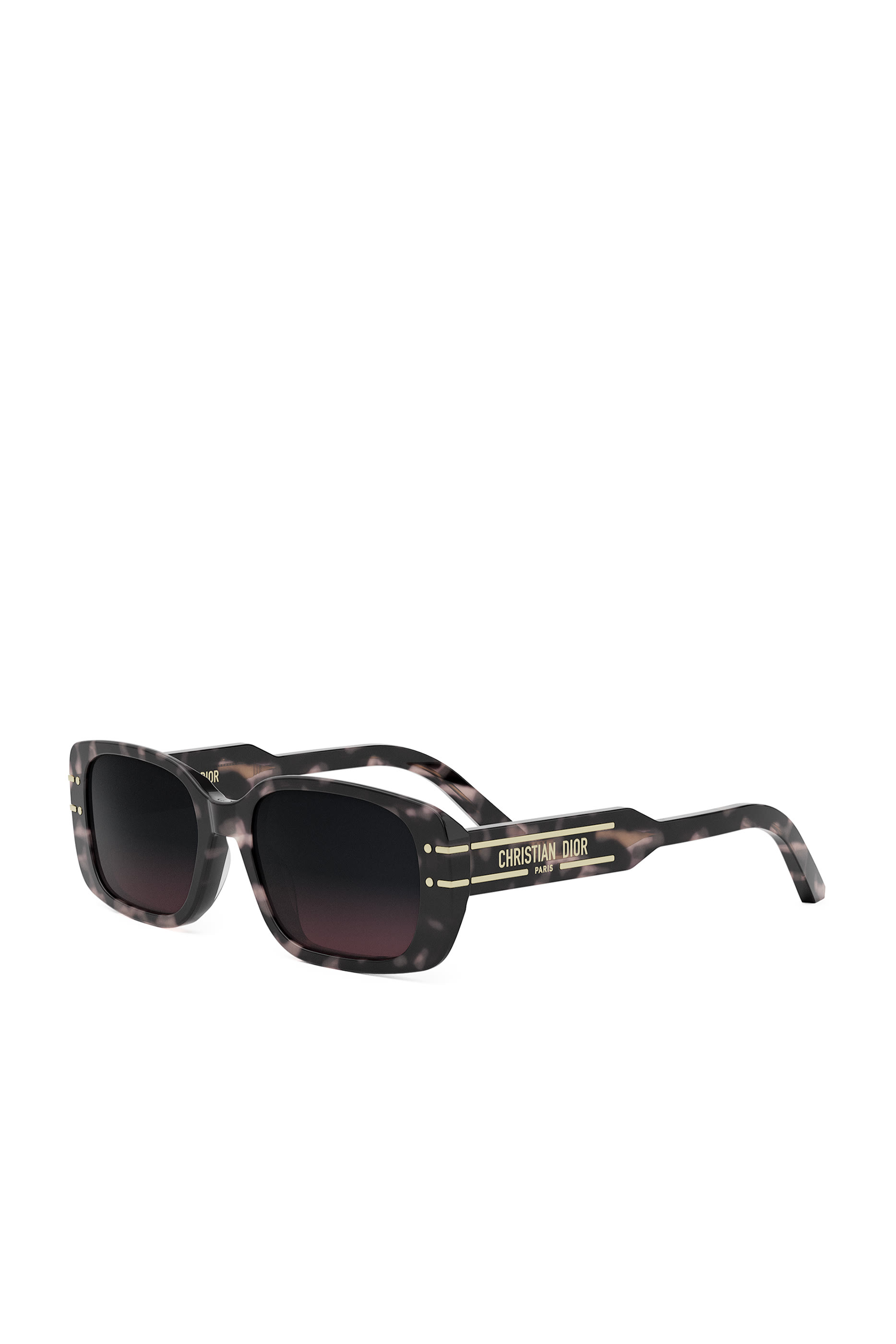 DiorSignature S12I Havana Rectangular Sunglasses