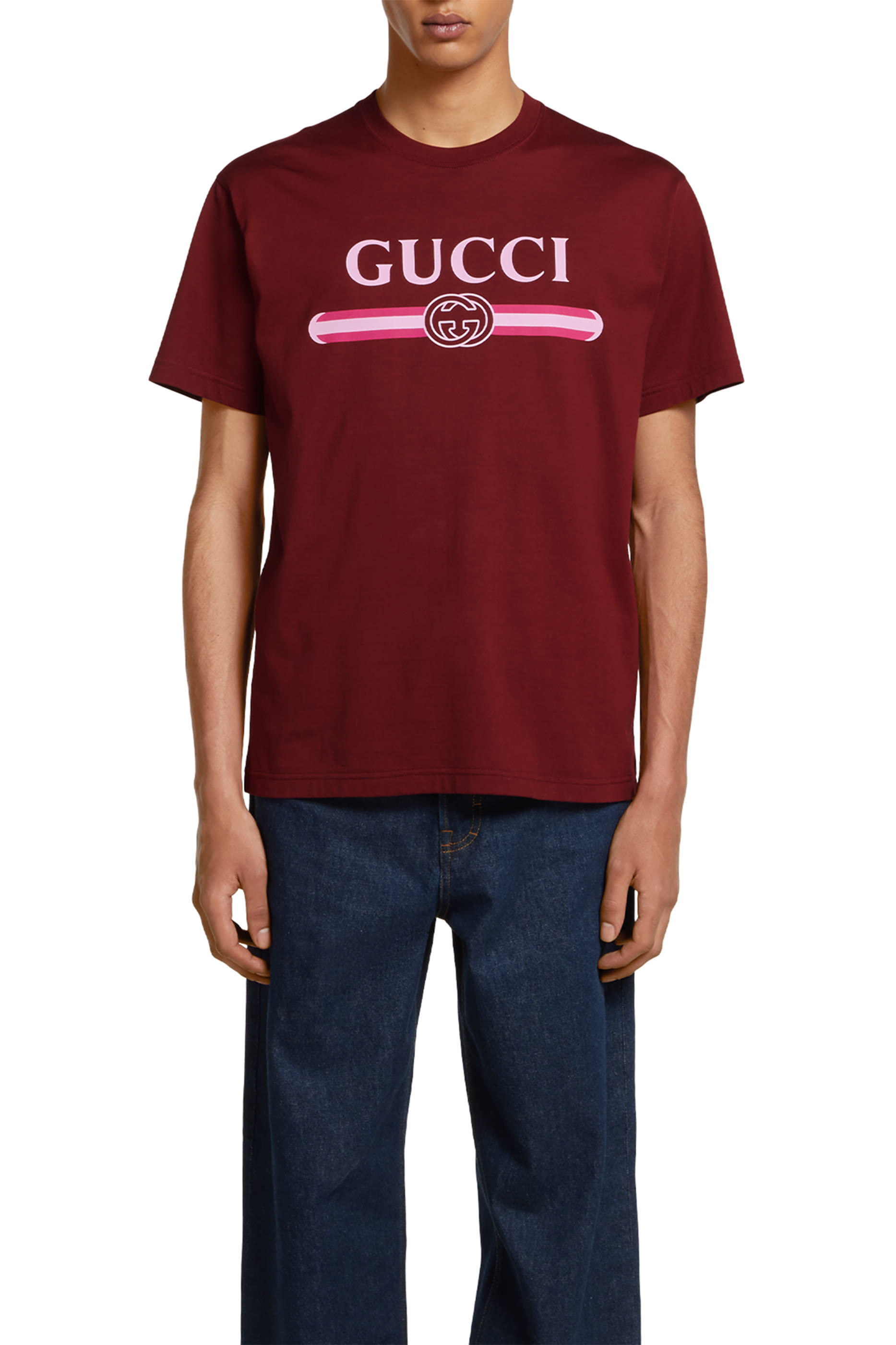 Logo Print Cotton Jersey T-Shirt