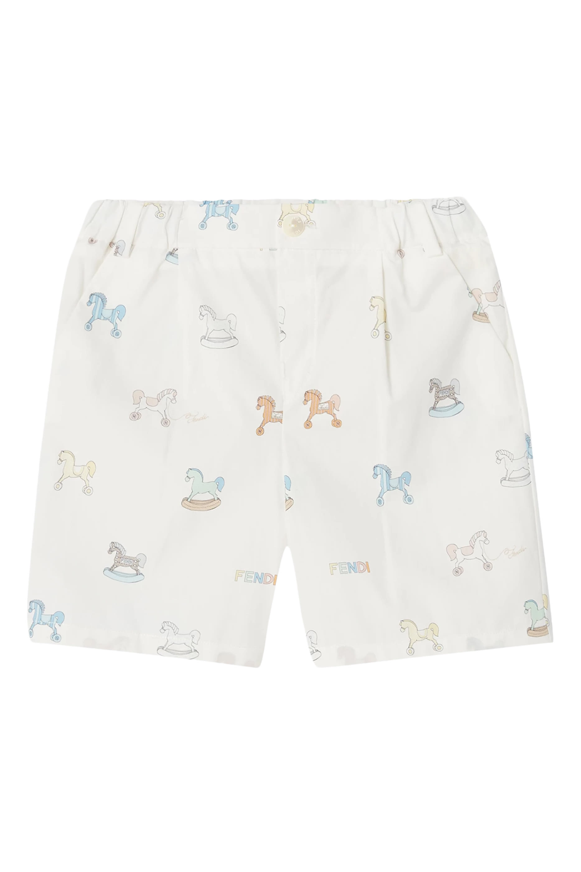 Kids All-Over Horse Print Shorts