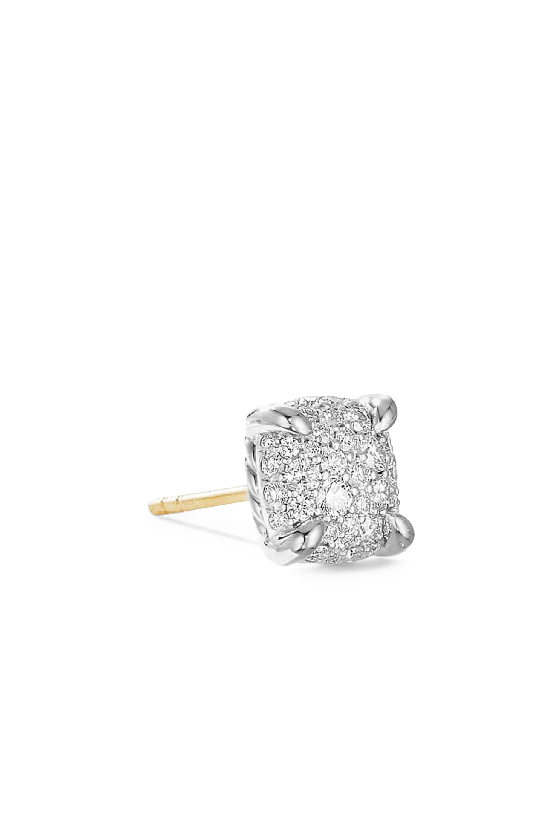 Petite Ch&acirc;telaine&reg; Full Pav&eacute; Diamonds Stud Earrings, Sterling Silver