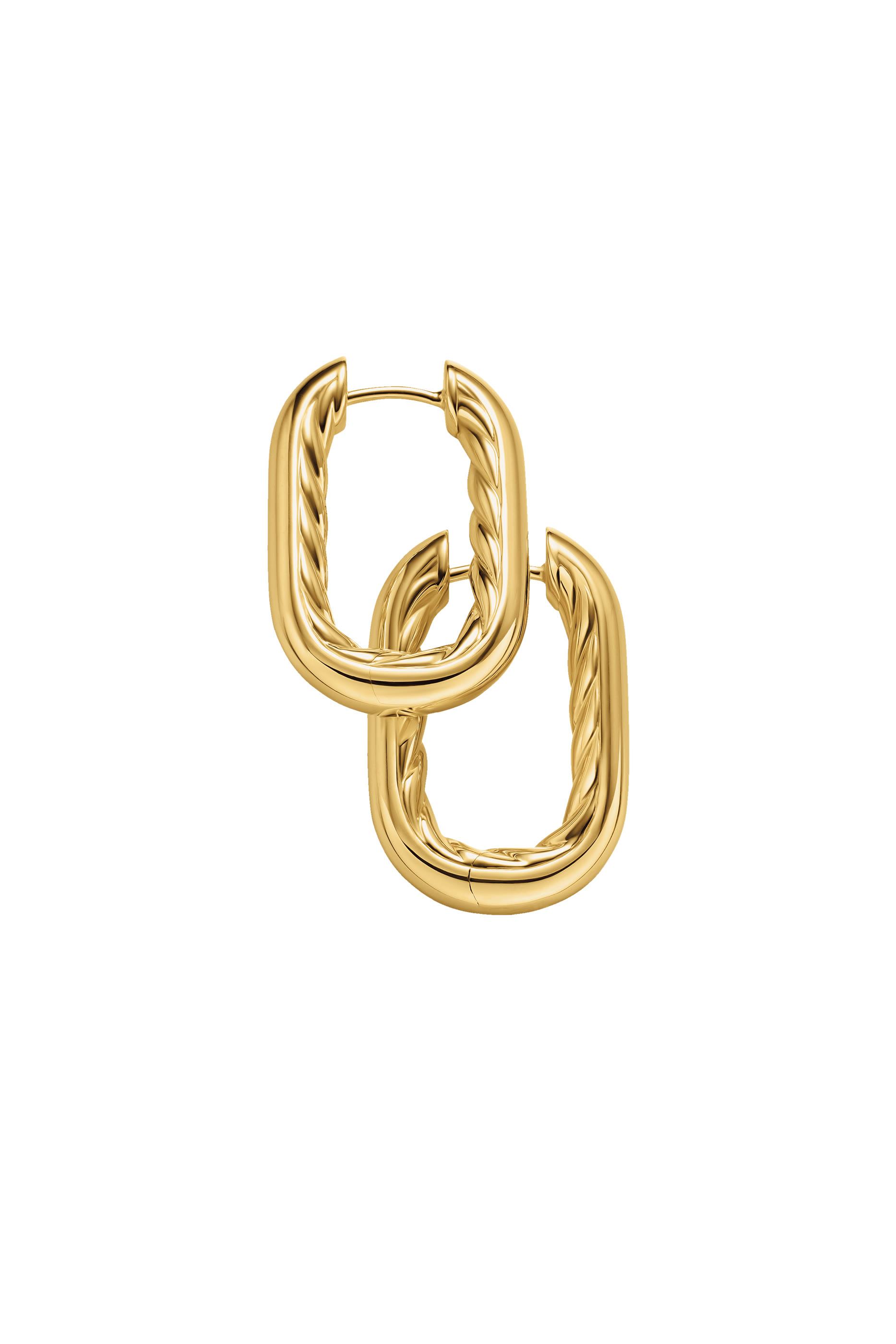 DY Madison® Smooth Hoop Earrings, 18K Yellow Gold