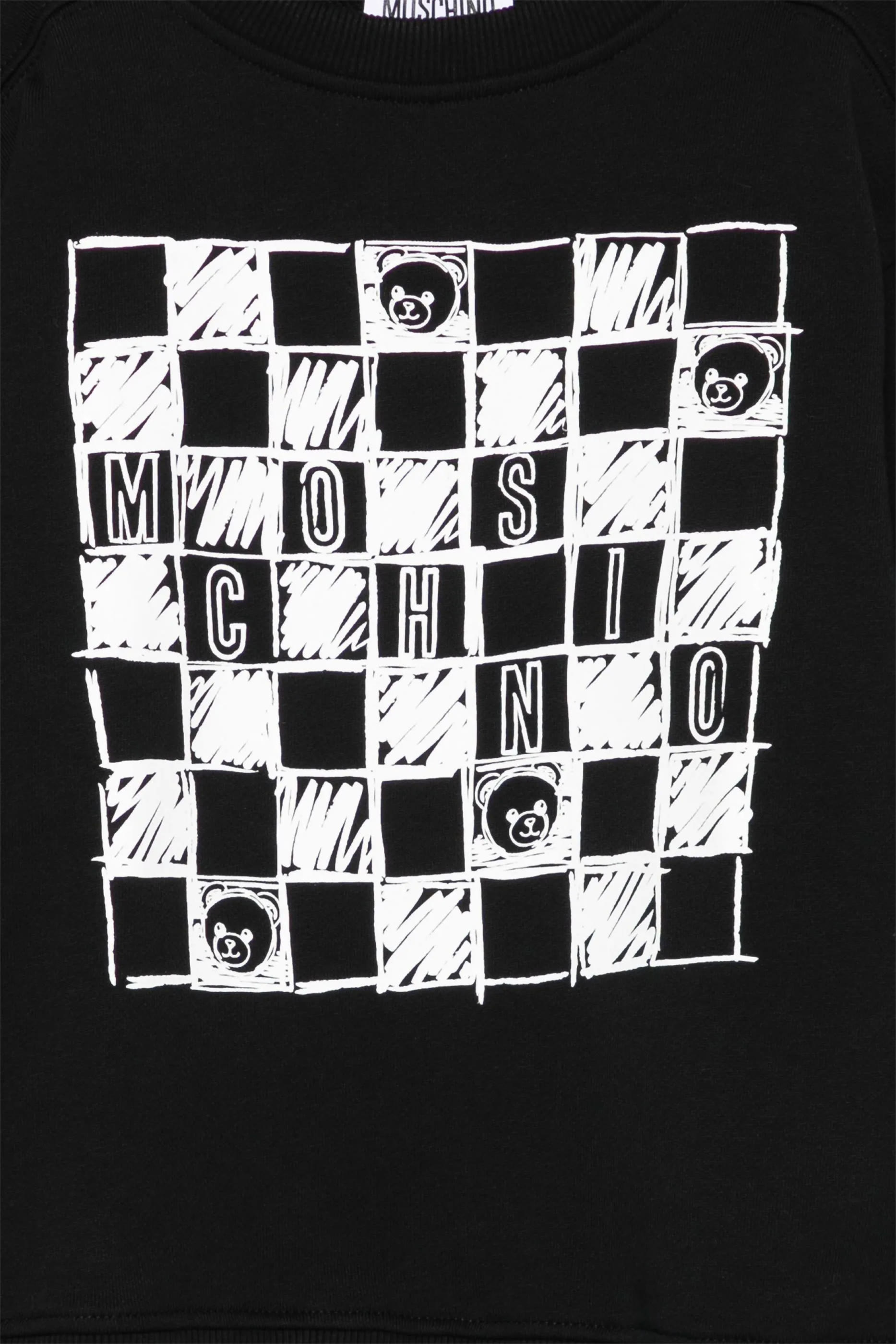 Kids  Checkboard Teddy Jersey Sweatshirt 