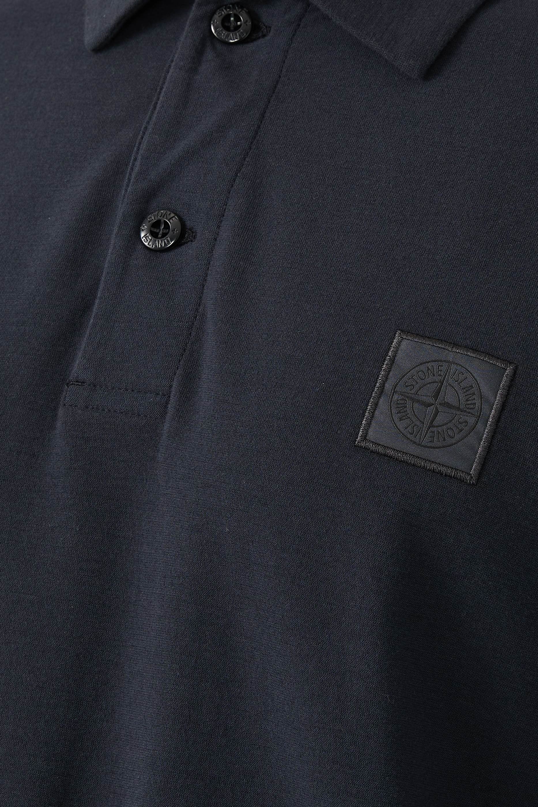 Ghost Patch Long Sleeves Polo Shirt