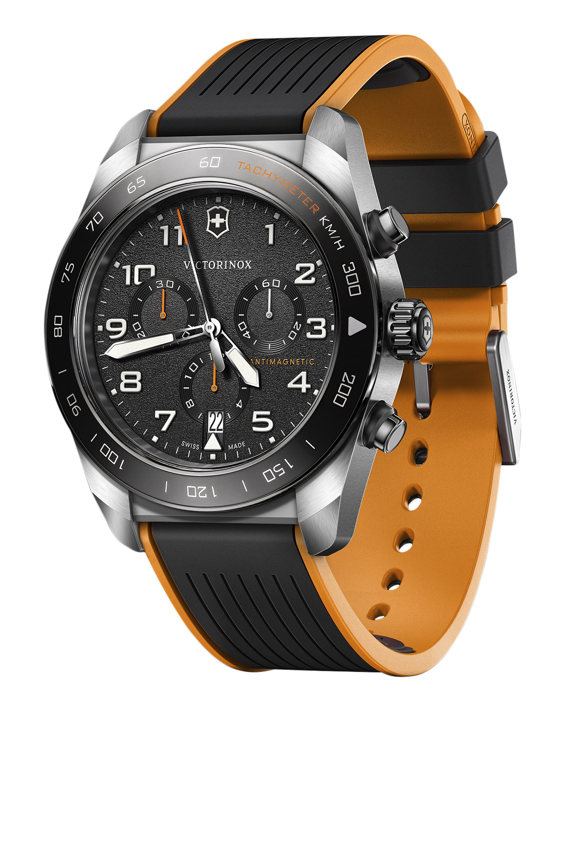 Swiss Army Chronograph Watch, Stainless Steel & Rubber