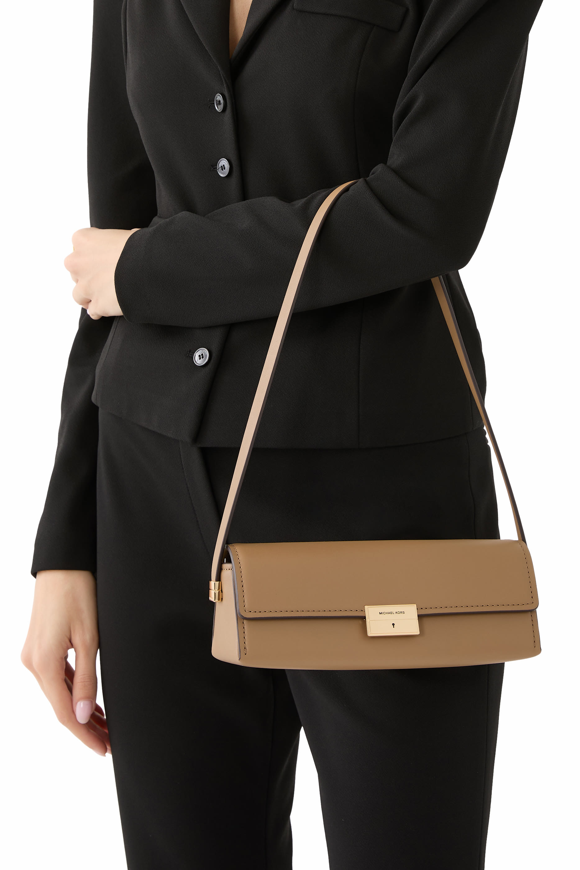 Ludlow Small Leather Convertible Pouchette