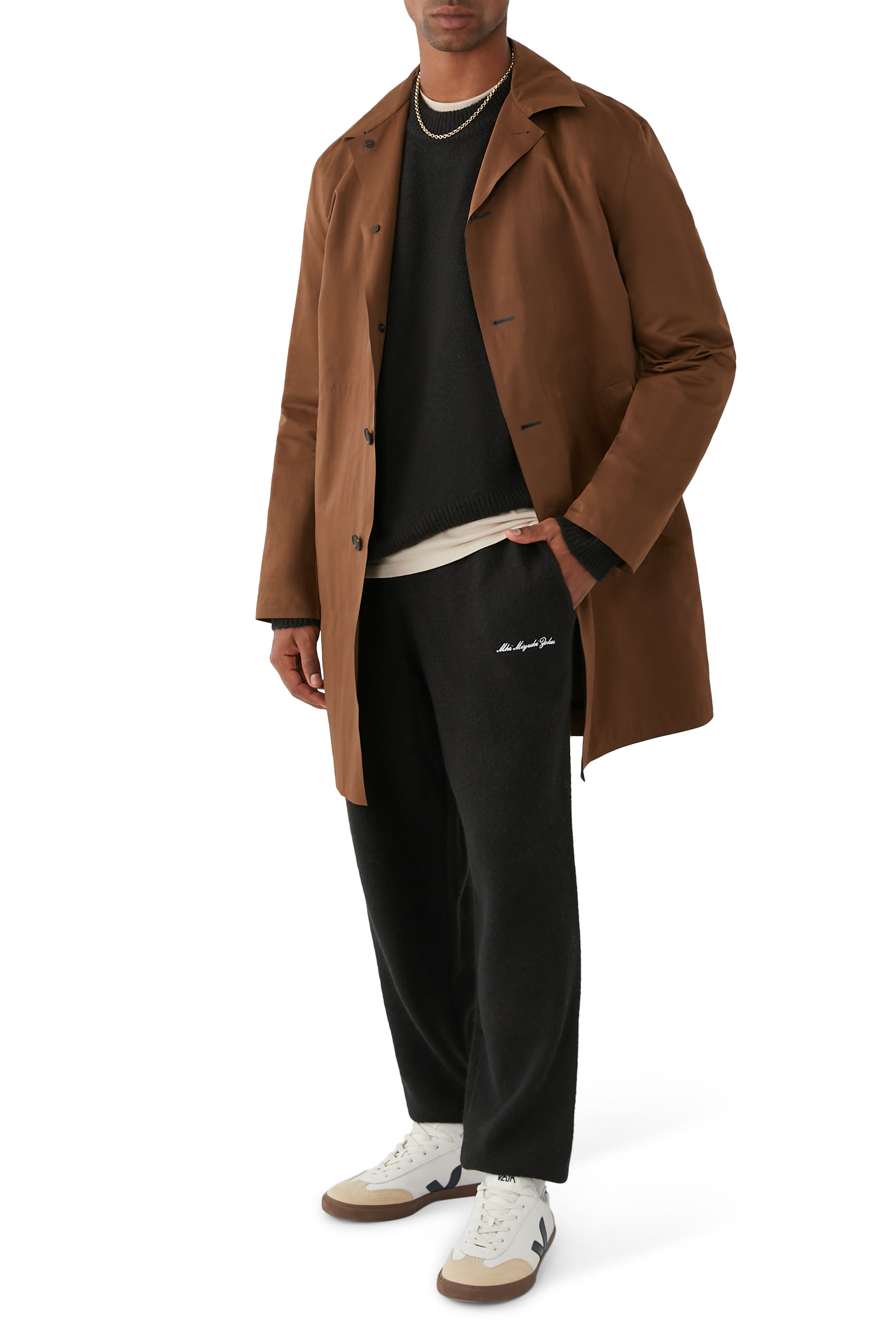 Mohair Blend Knit Sweatpants