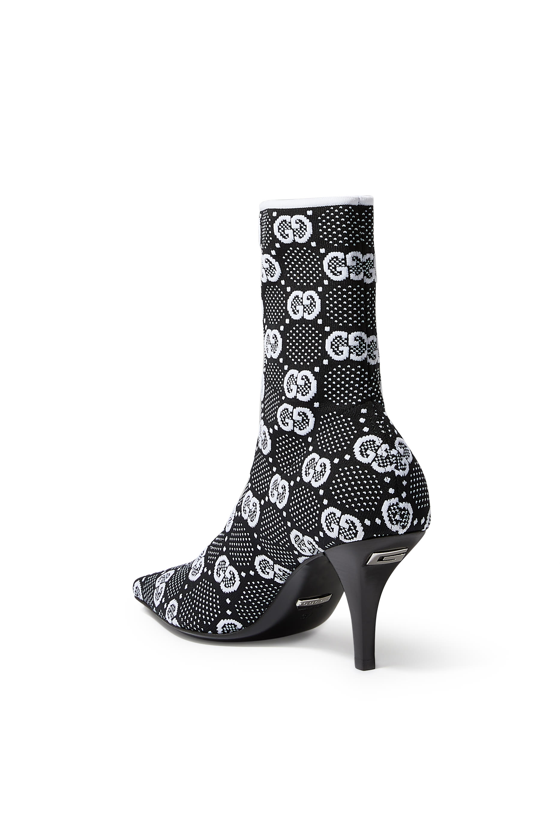 GG 75 Knit Ankle Boots