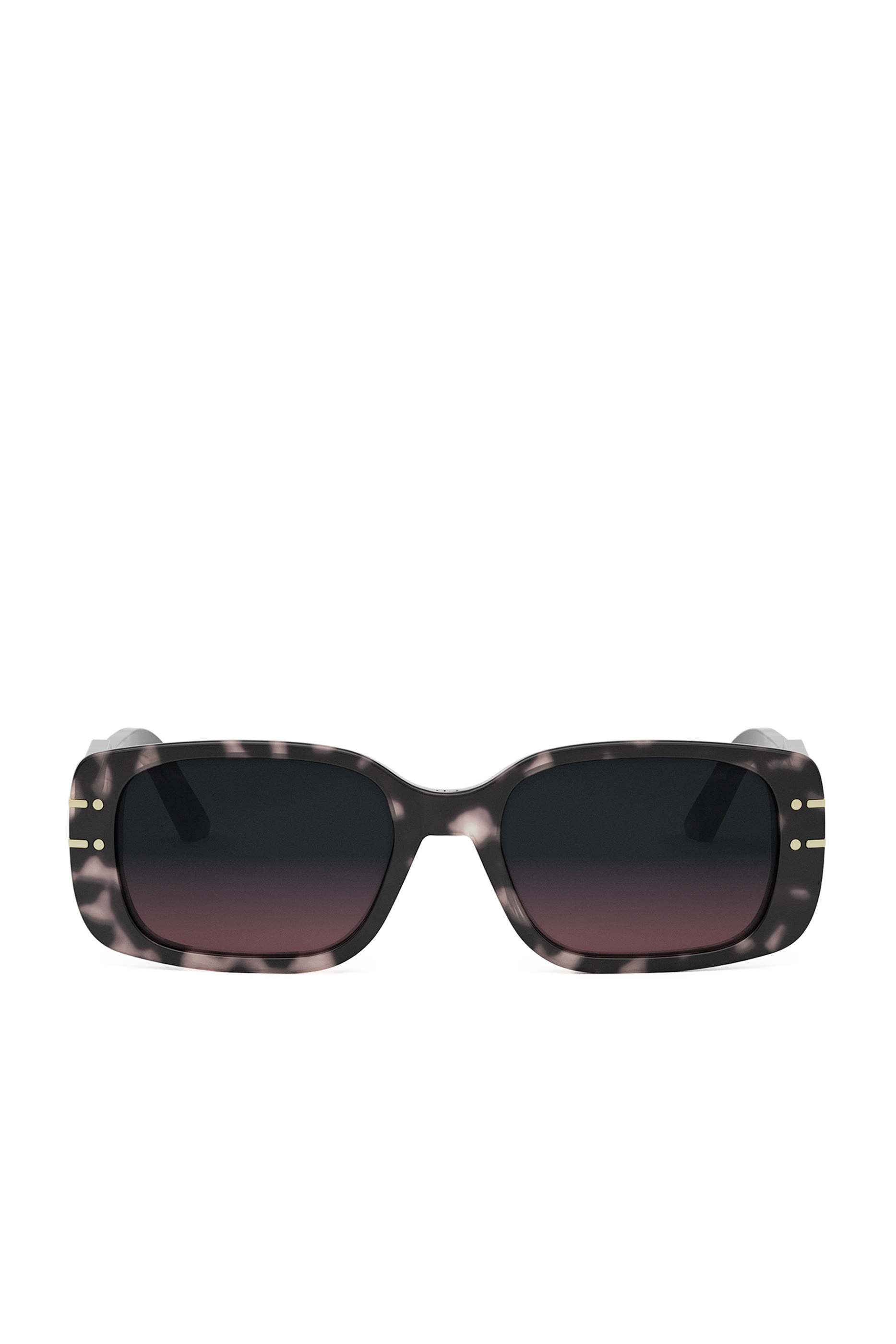 DiorSignature S12I Havana Rectangular Sunglasses