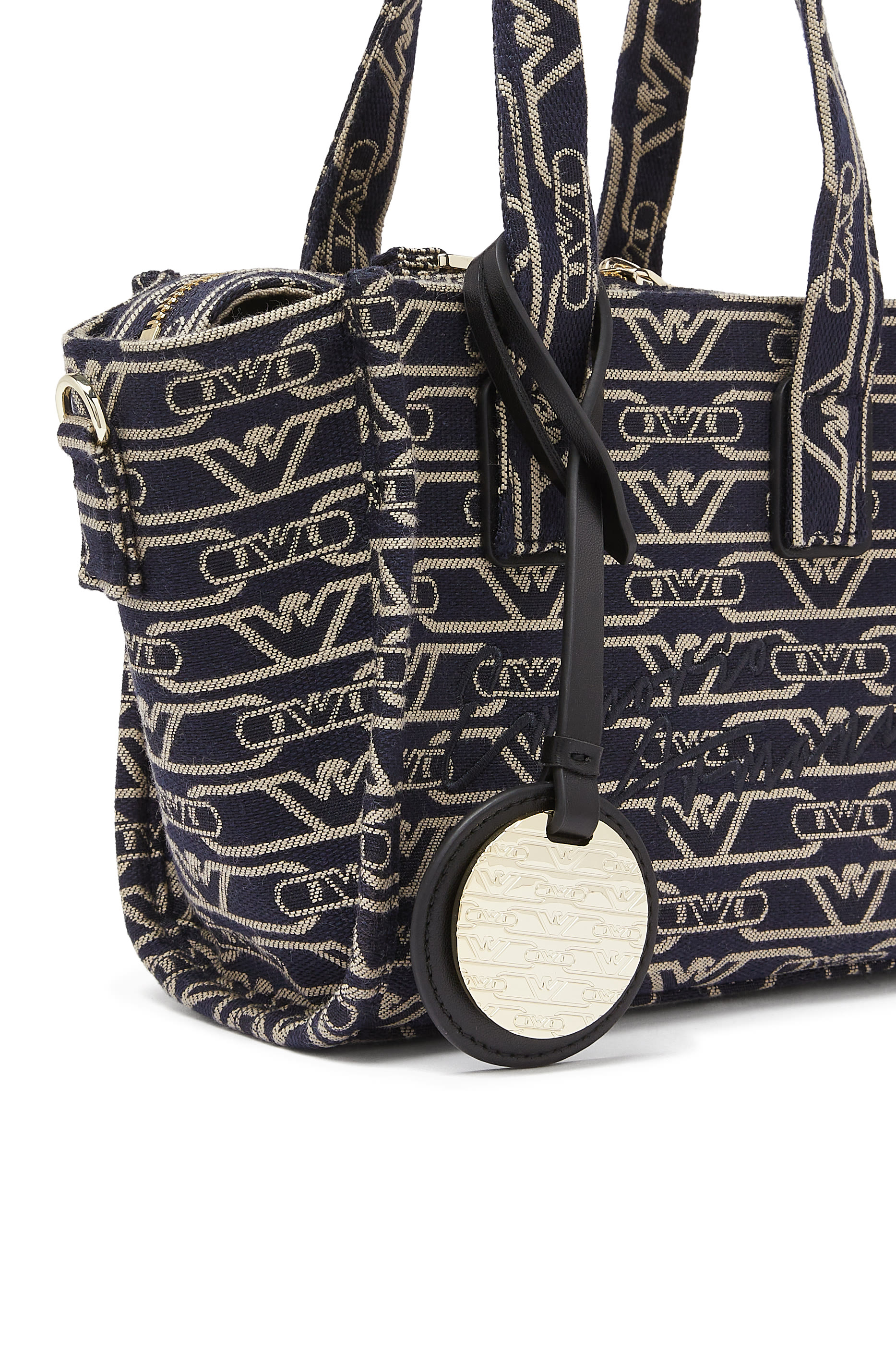 All-Over Monogram Print Small Shopper Bag
