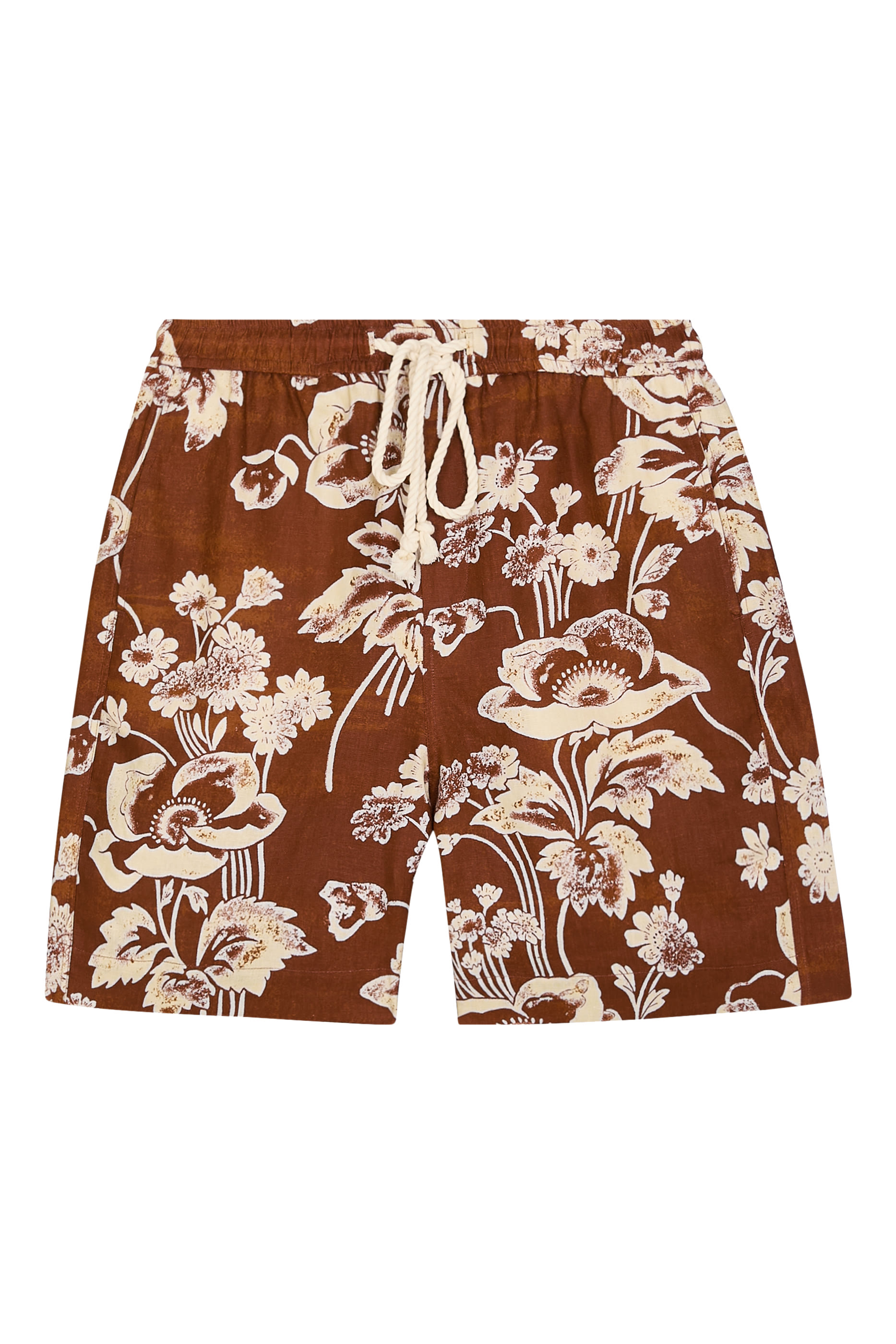 Painted Peonies Shorts 