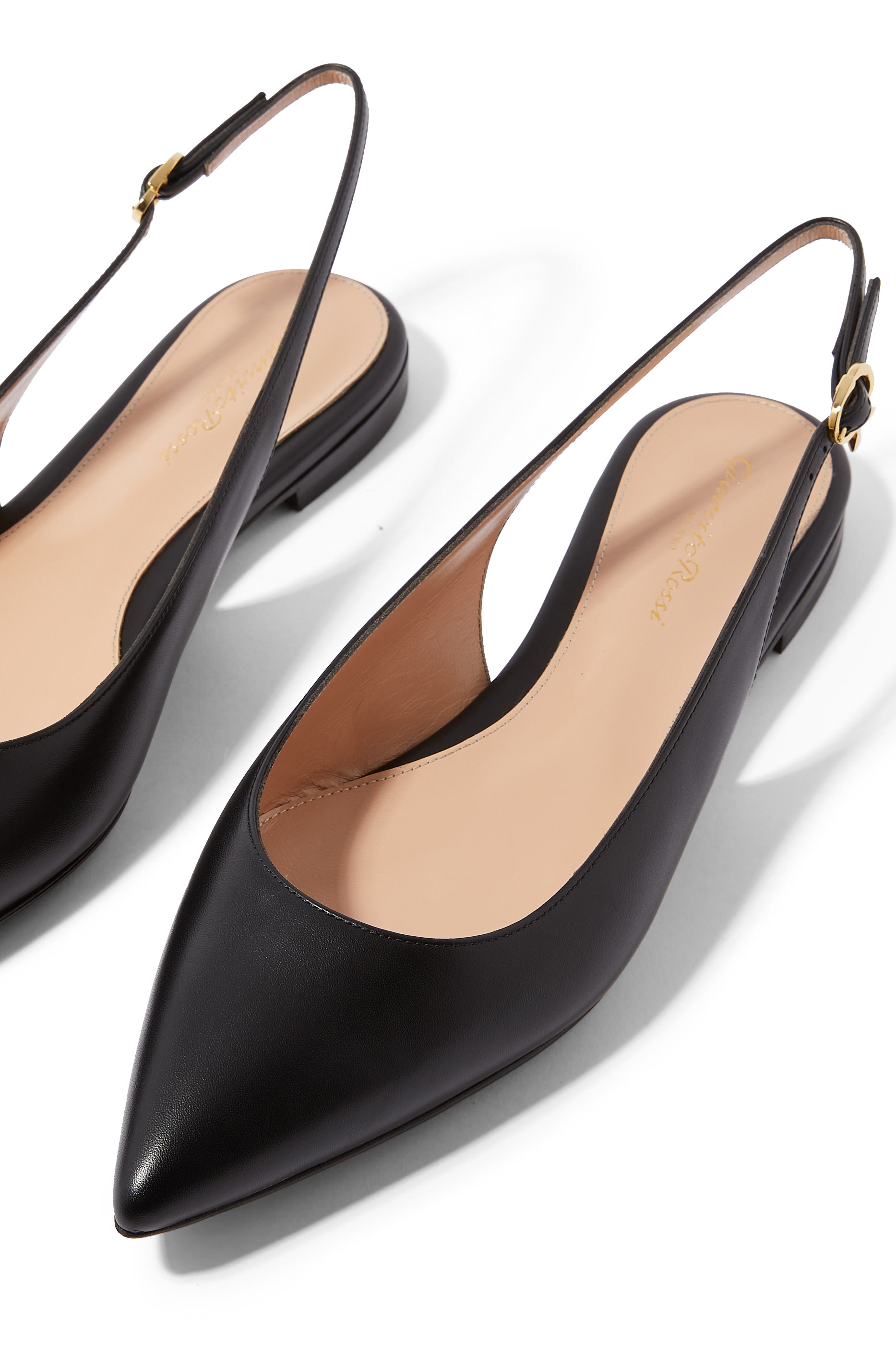 Katty Leather Slingback Flats