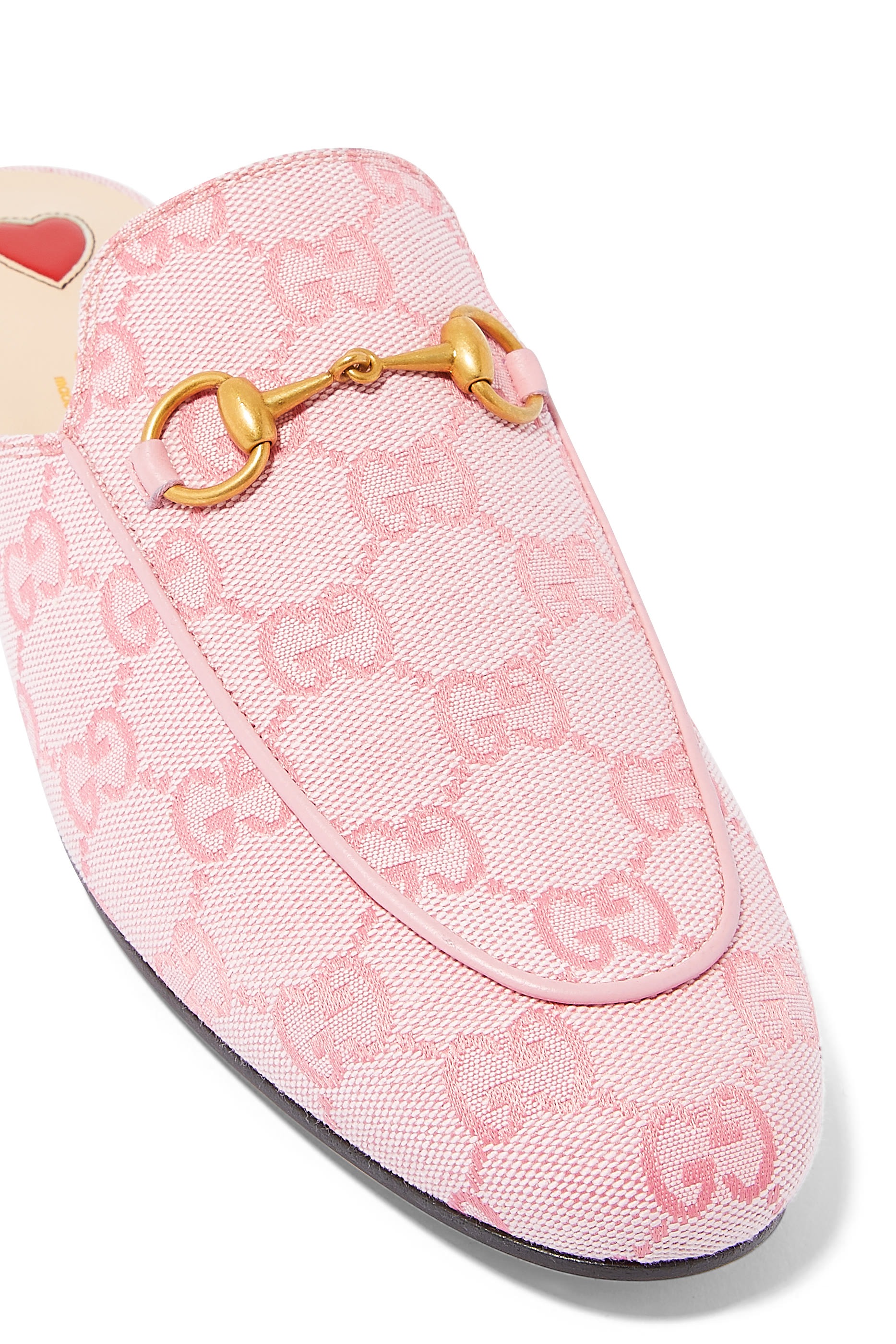 GG Canvas Princetown Mules