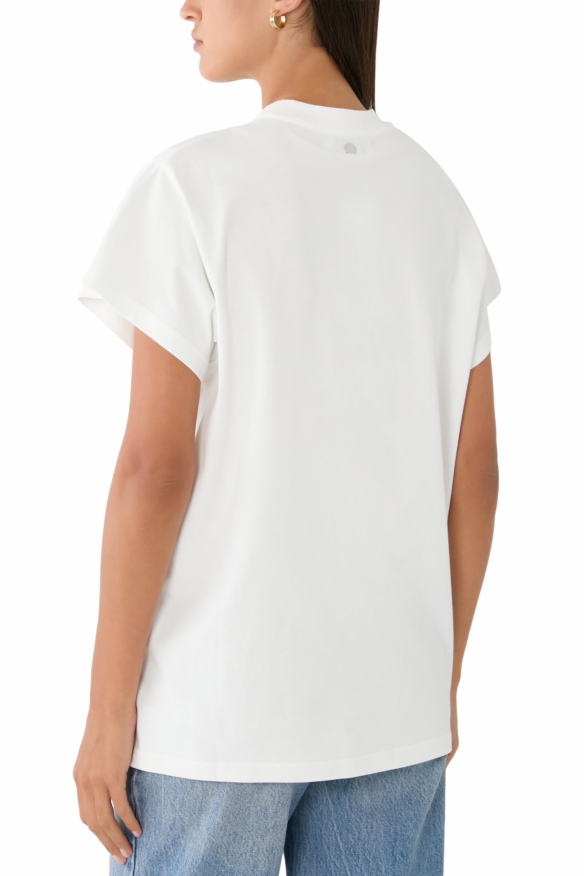 Lace-Trimmed T-Shirt