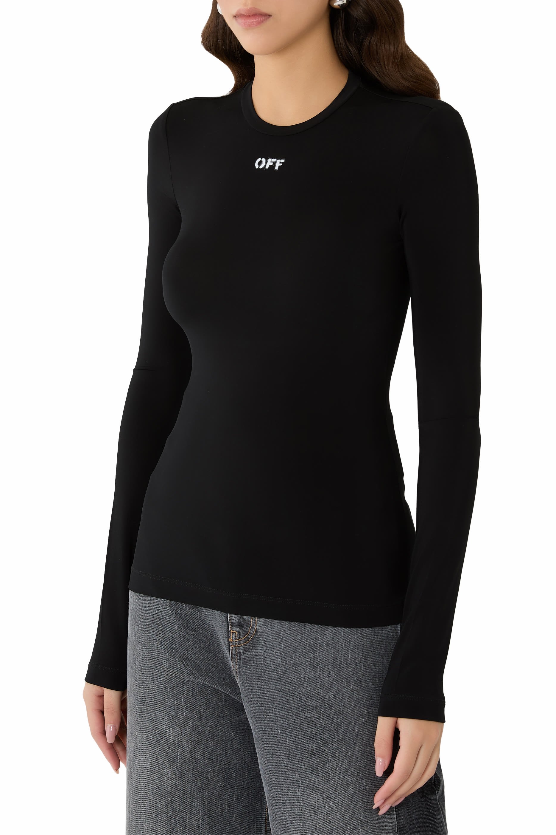 Off Stamp Sec Skin Long Sleeve Top 