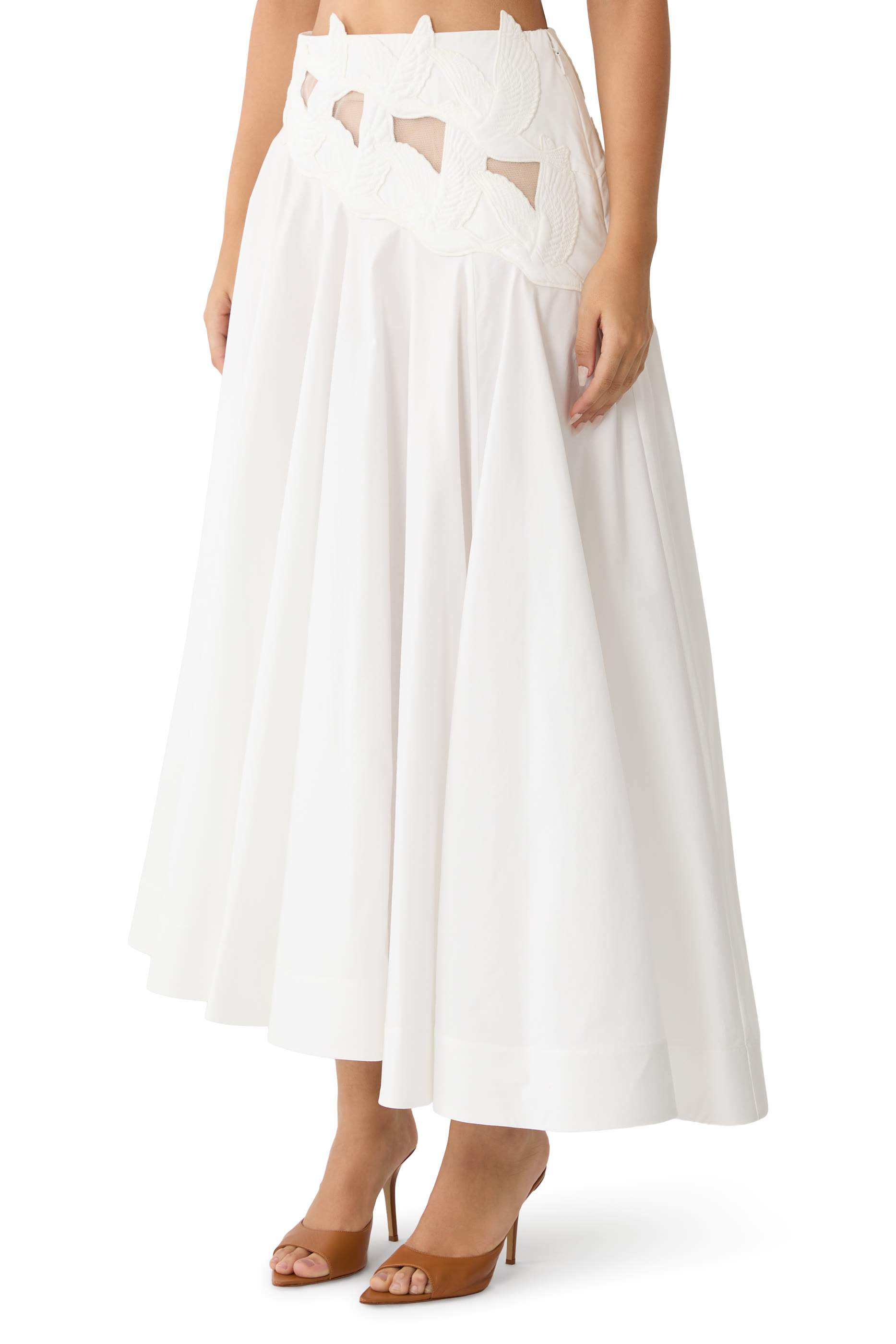 Luna Appliqu&eacute; Maxi Skirt