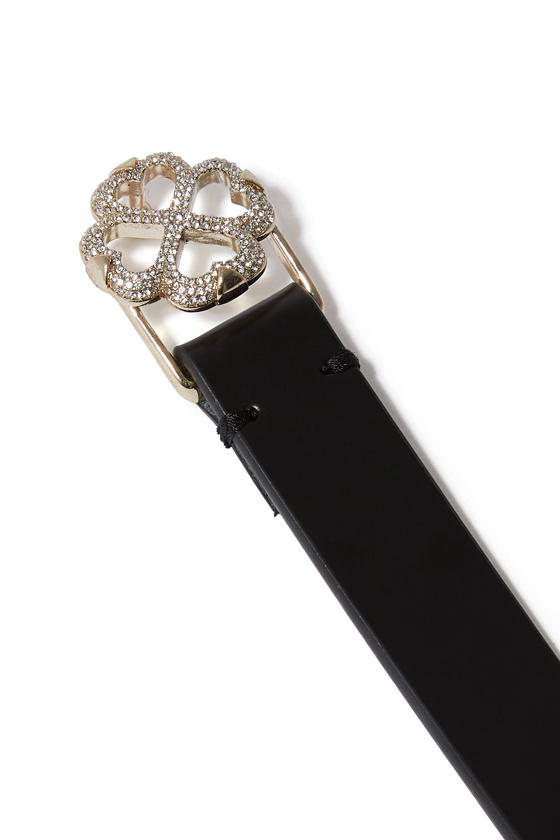 Pav&eacute; Spade Flower Belt