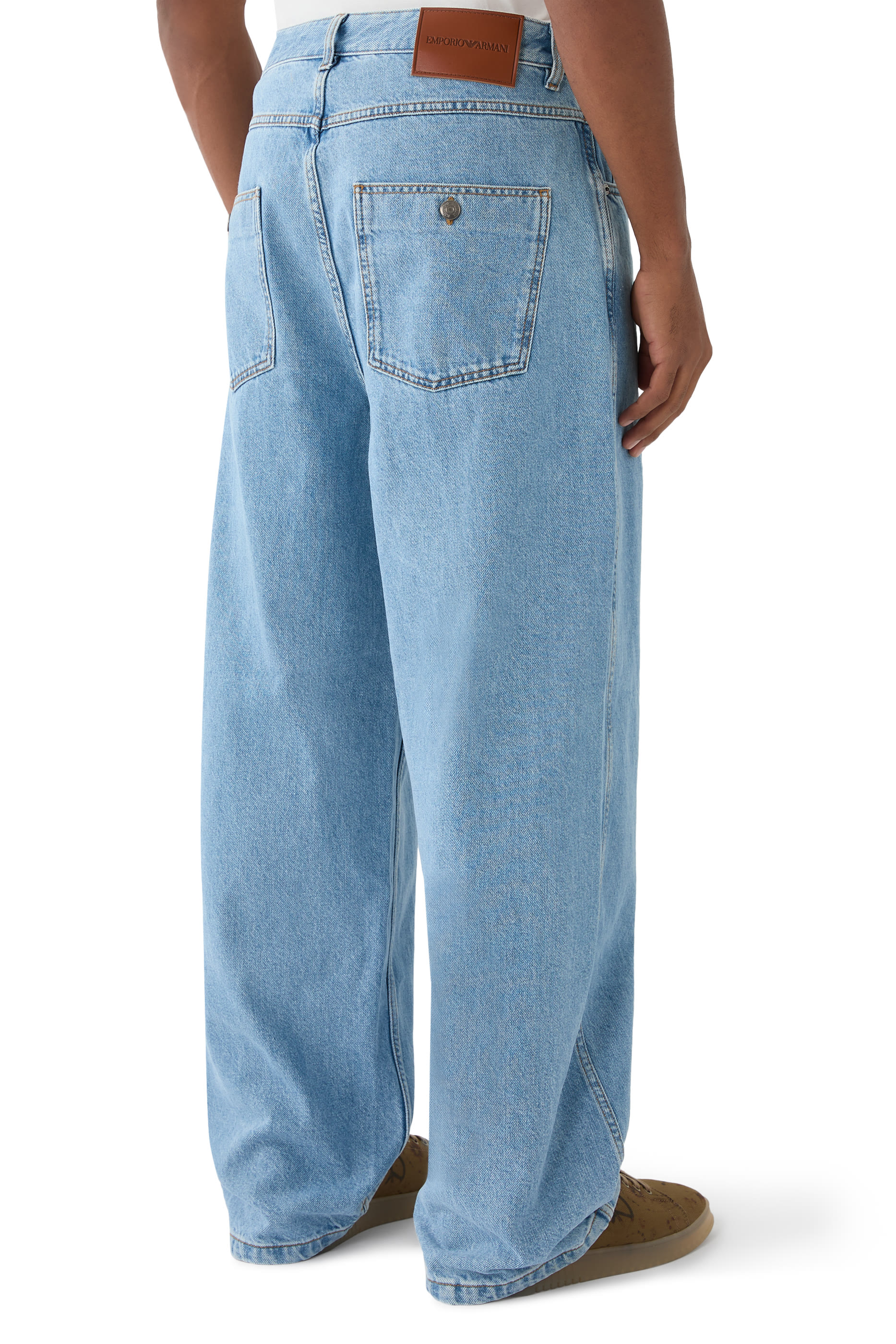 Loose-Fit Denim Jeans