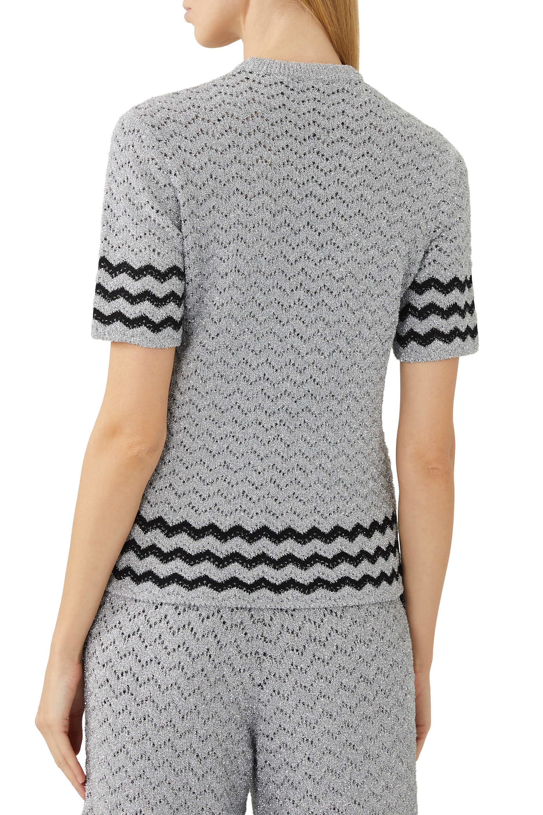 Nojum Zig-Zag Lurex Top