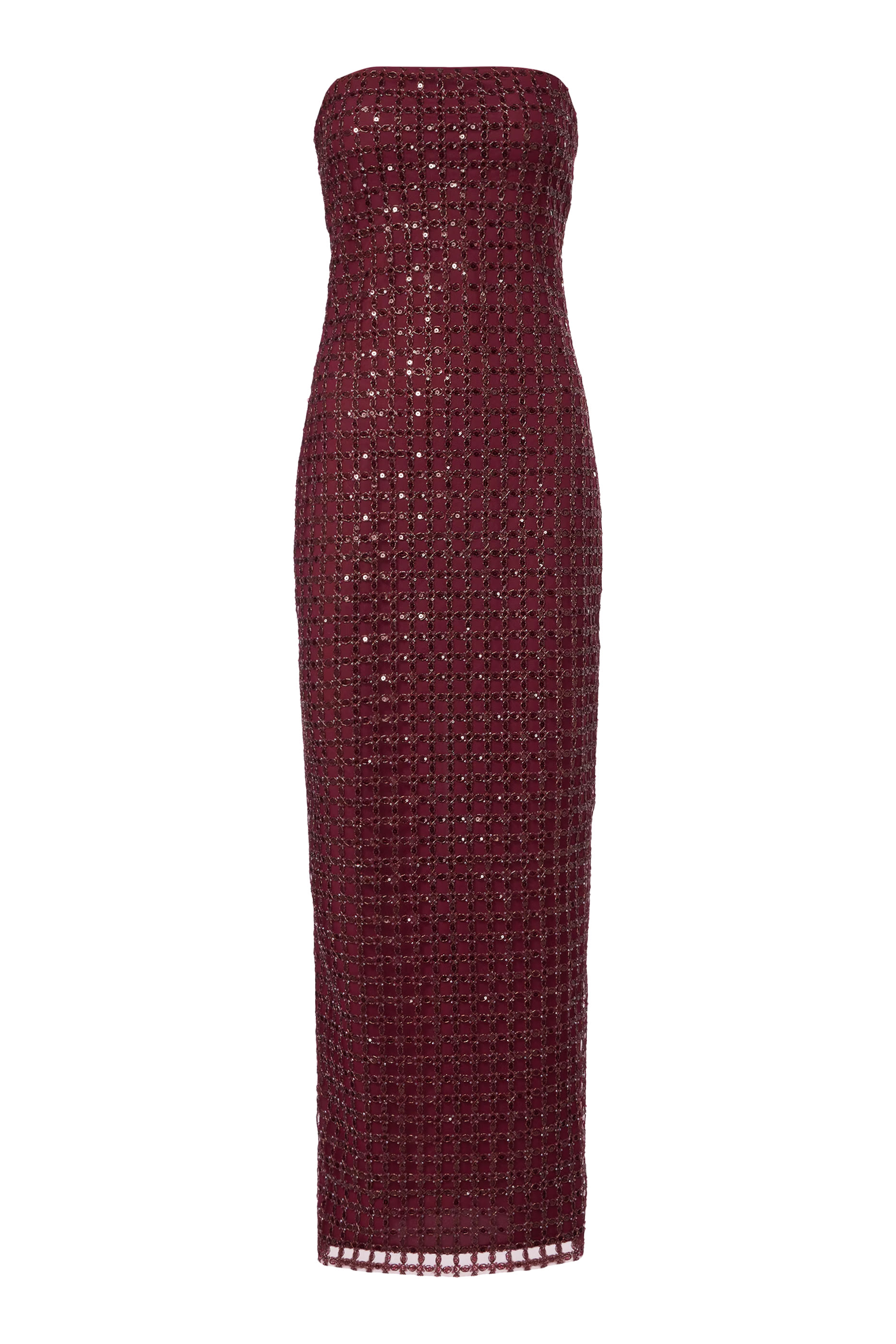 Beaded Maxi Tube Dress