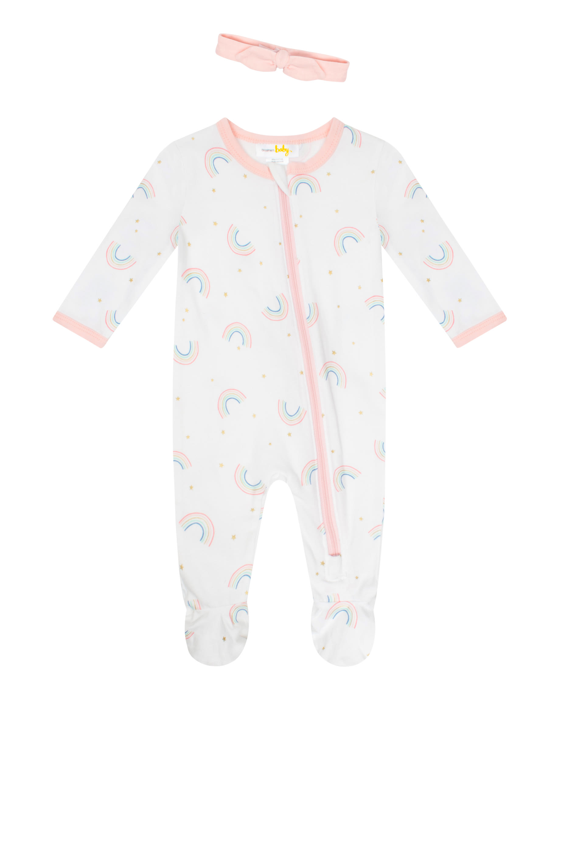 Rainbow Sleepsuit and Headband Set