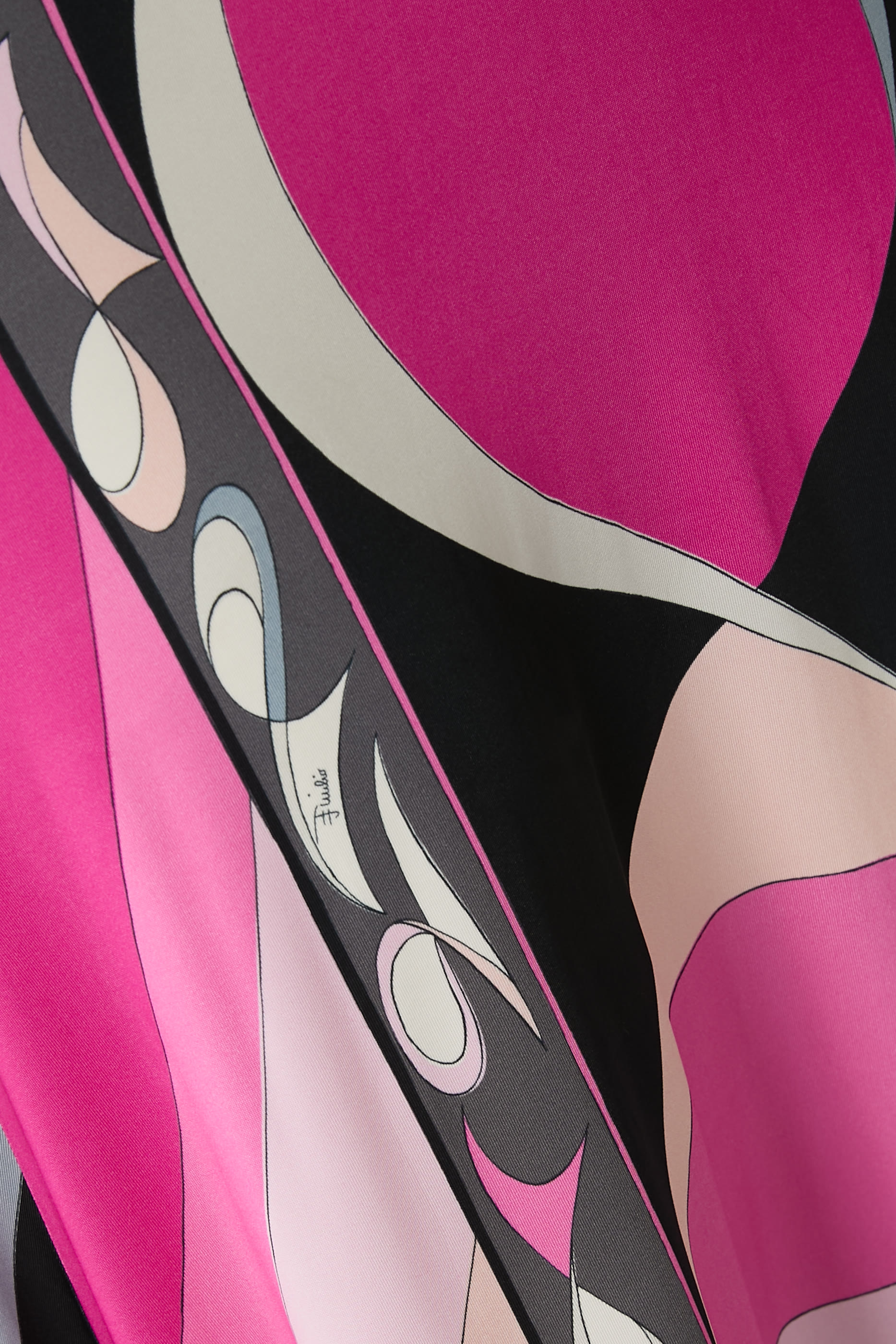 Pesci Print Long Skirt