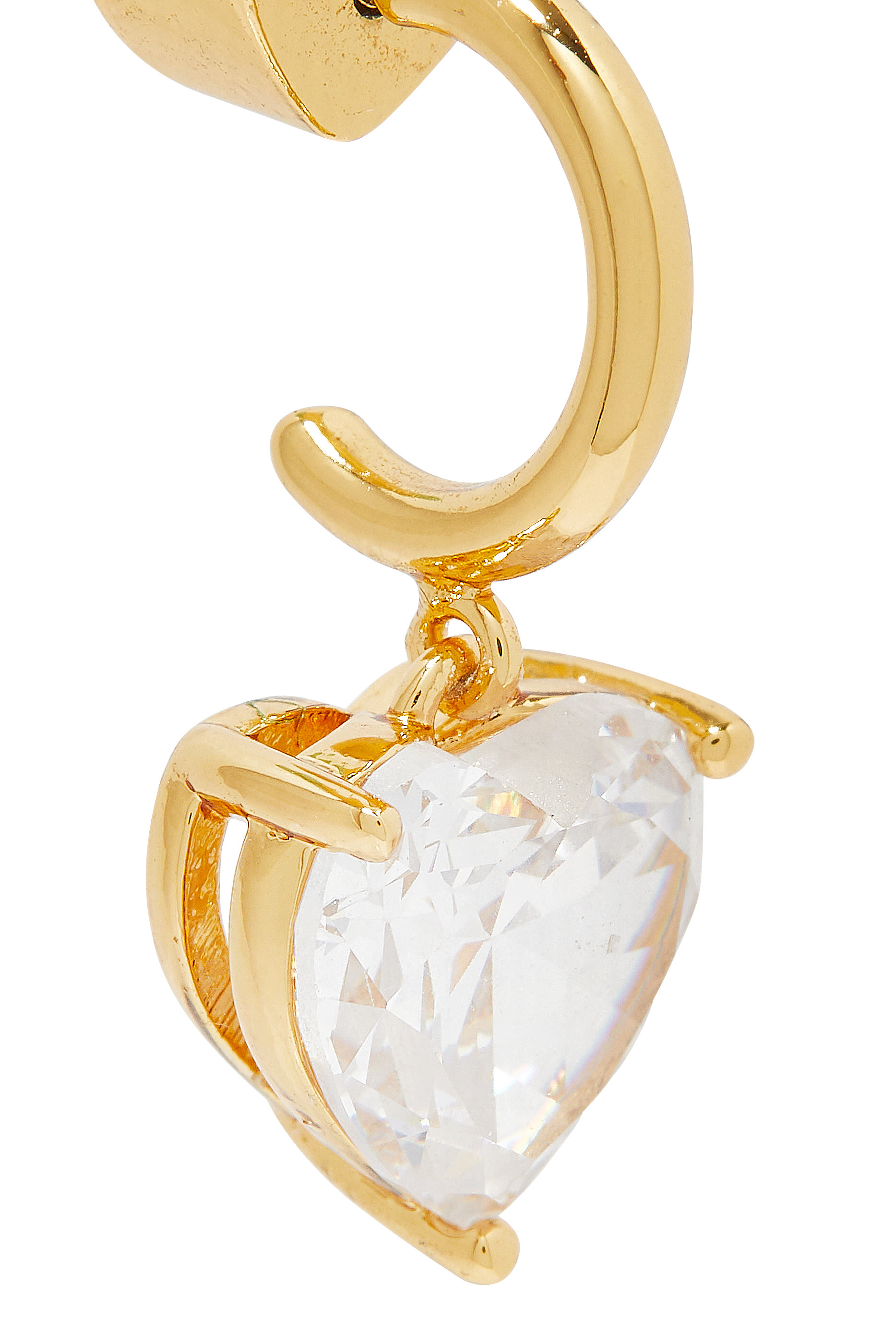 My Love Heart Huggies, Plated Metal & Cubic Zirconia