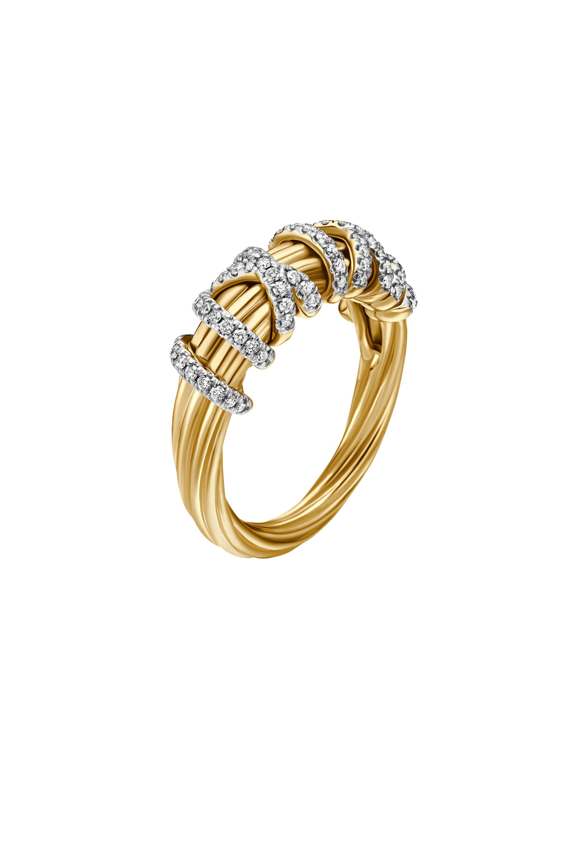 Helena Ring, 18K Yellow Gold & Diamonds