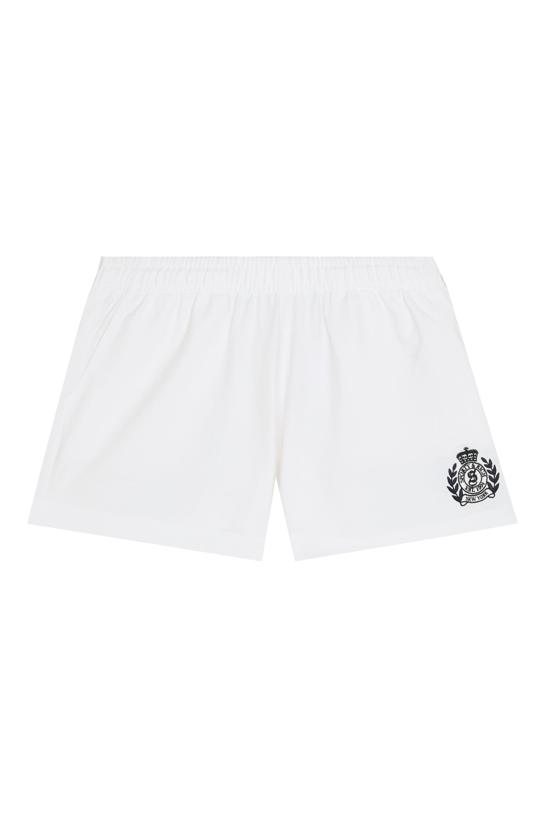 NY Crest Embroidered Disco Shorts