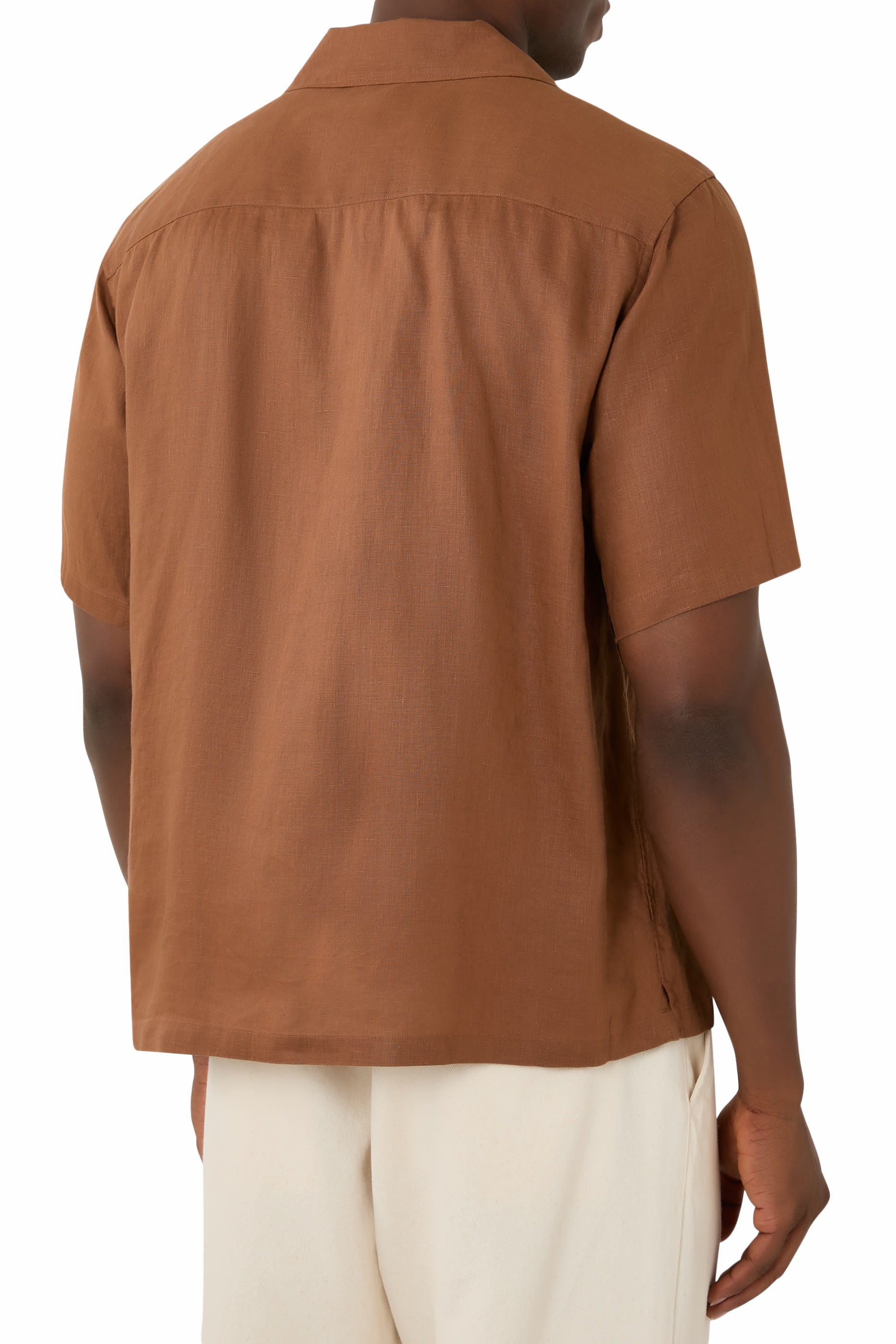 Noll Short-Sleeve Shirt in Relaxed Linen