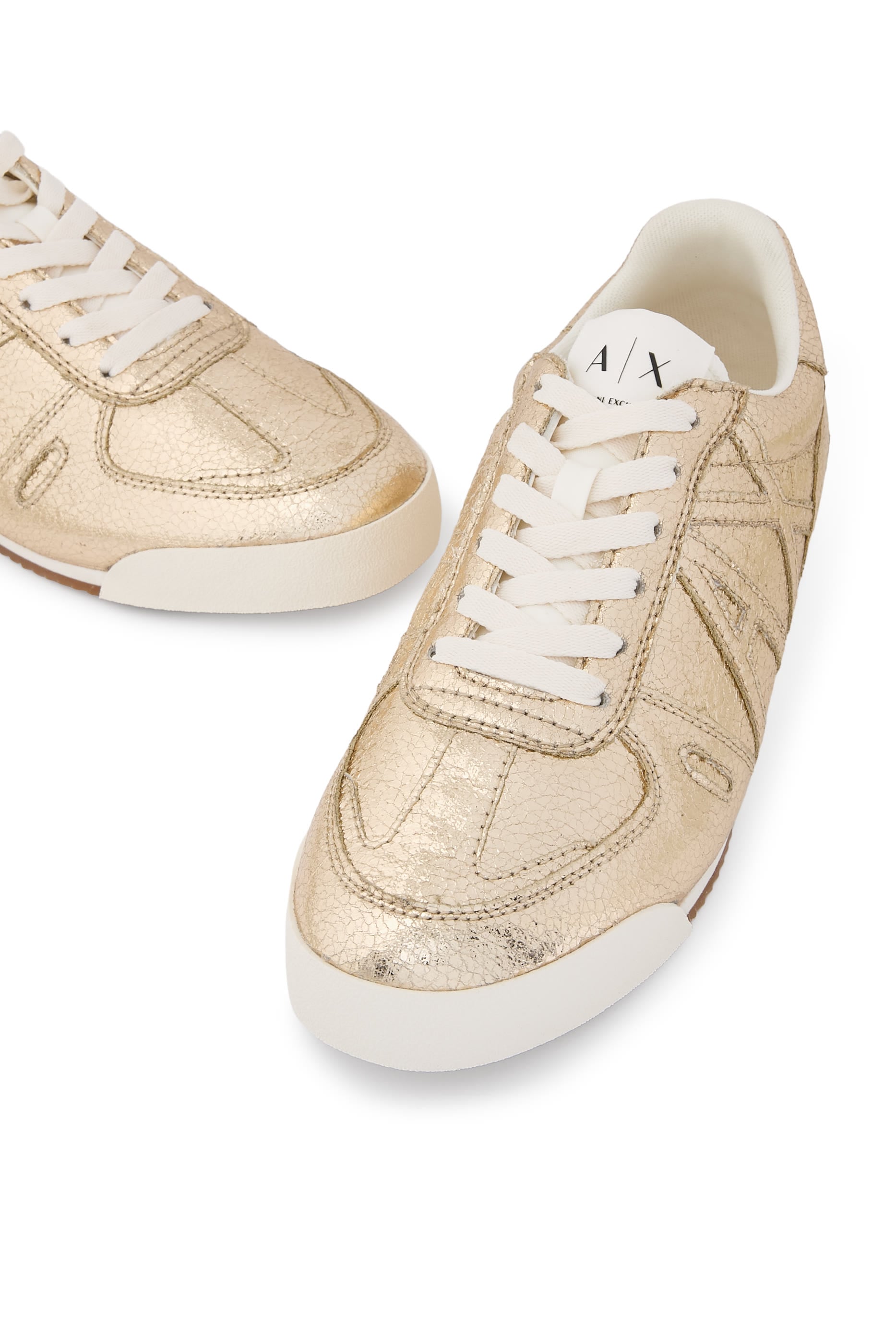 Crackle Finish Sneakers