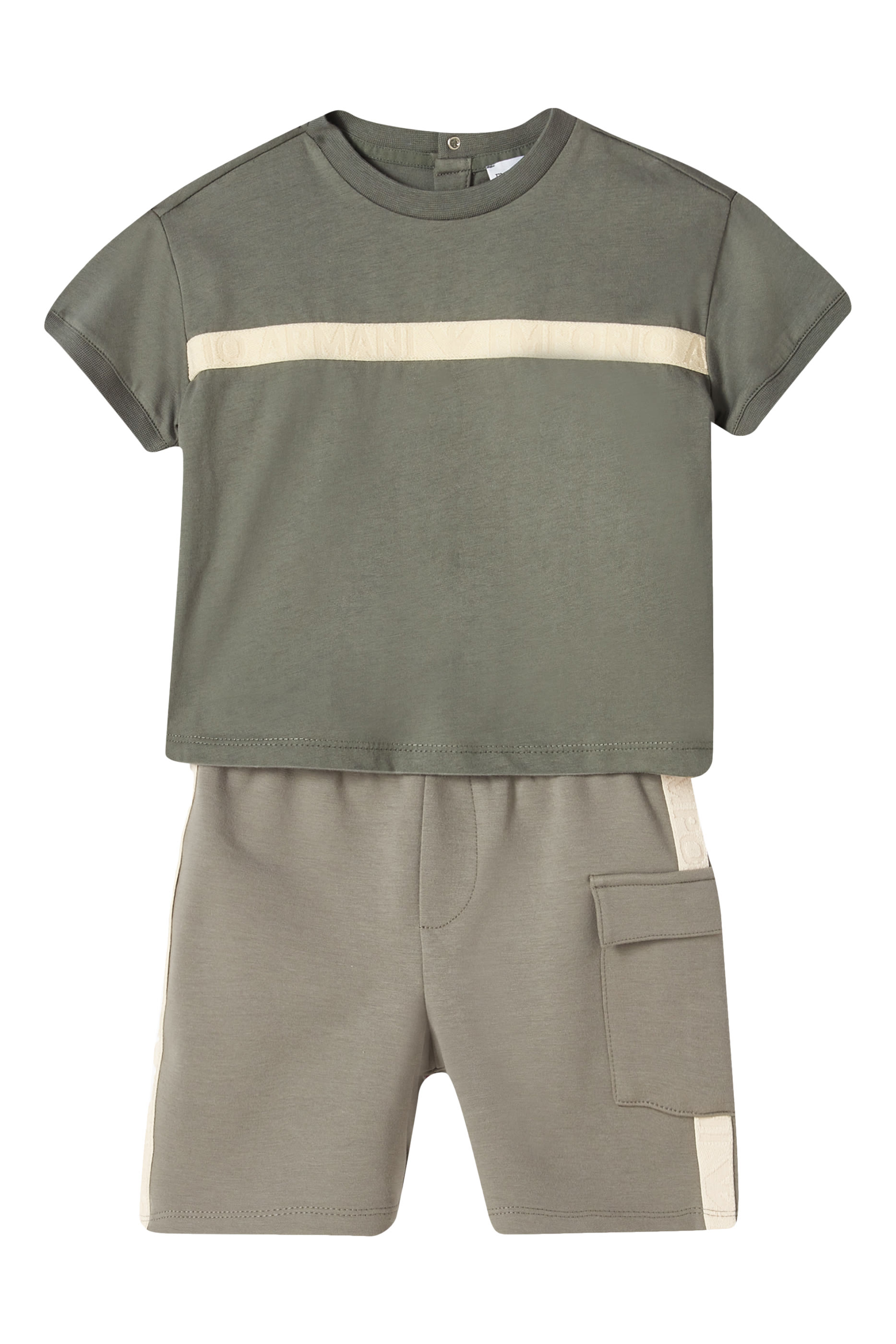 Kids Logo Print Cotton T-Shirt