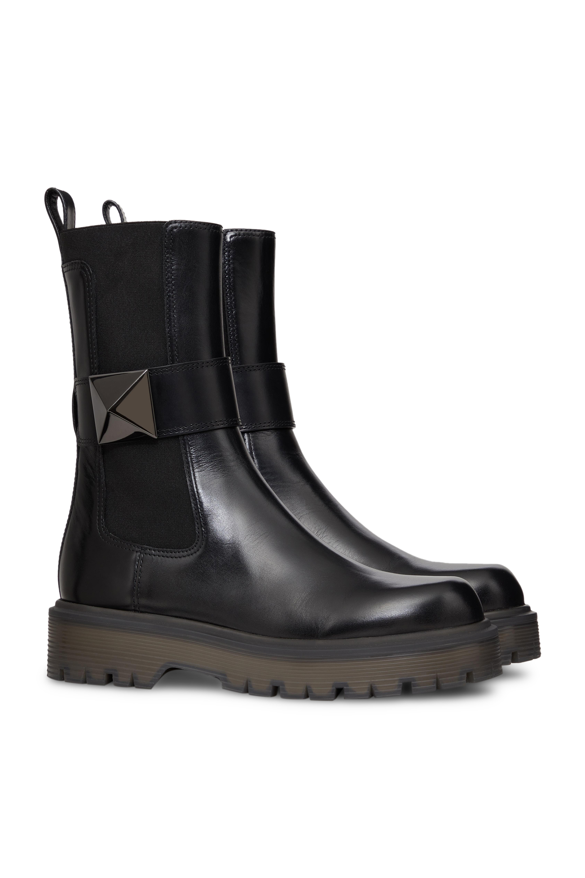 Valentino Garavani One Stud 45 Calfskin Boots