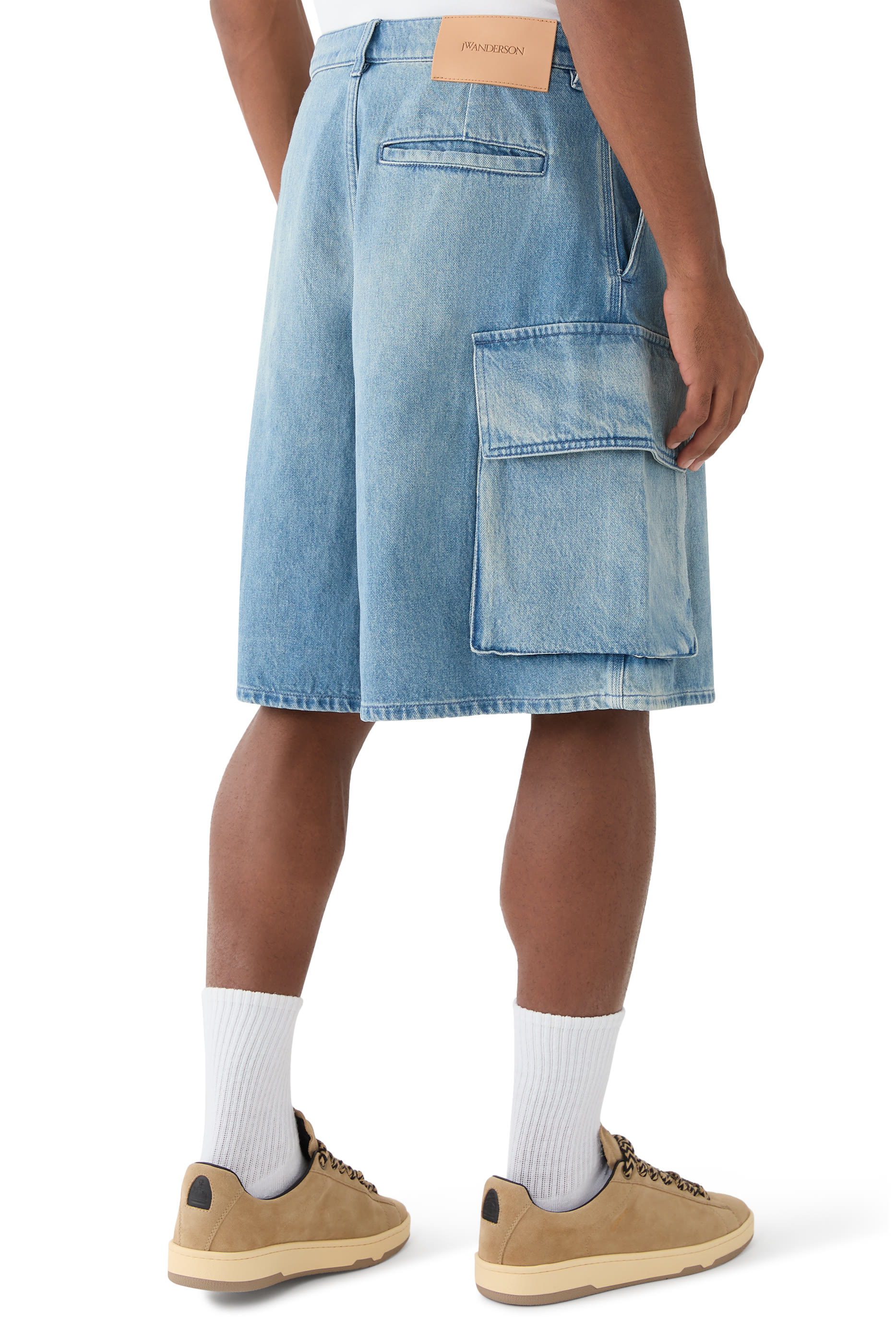 Denim Cargo Shorts