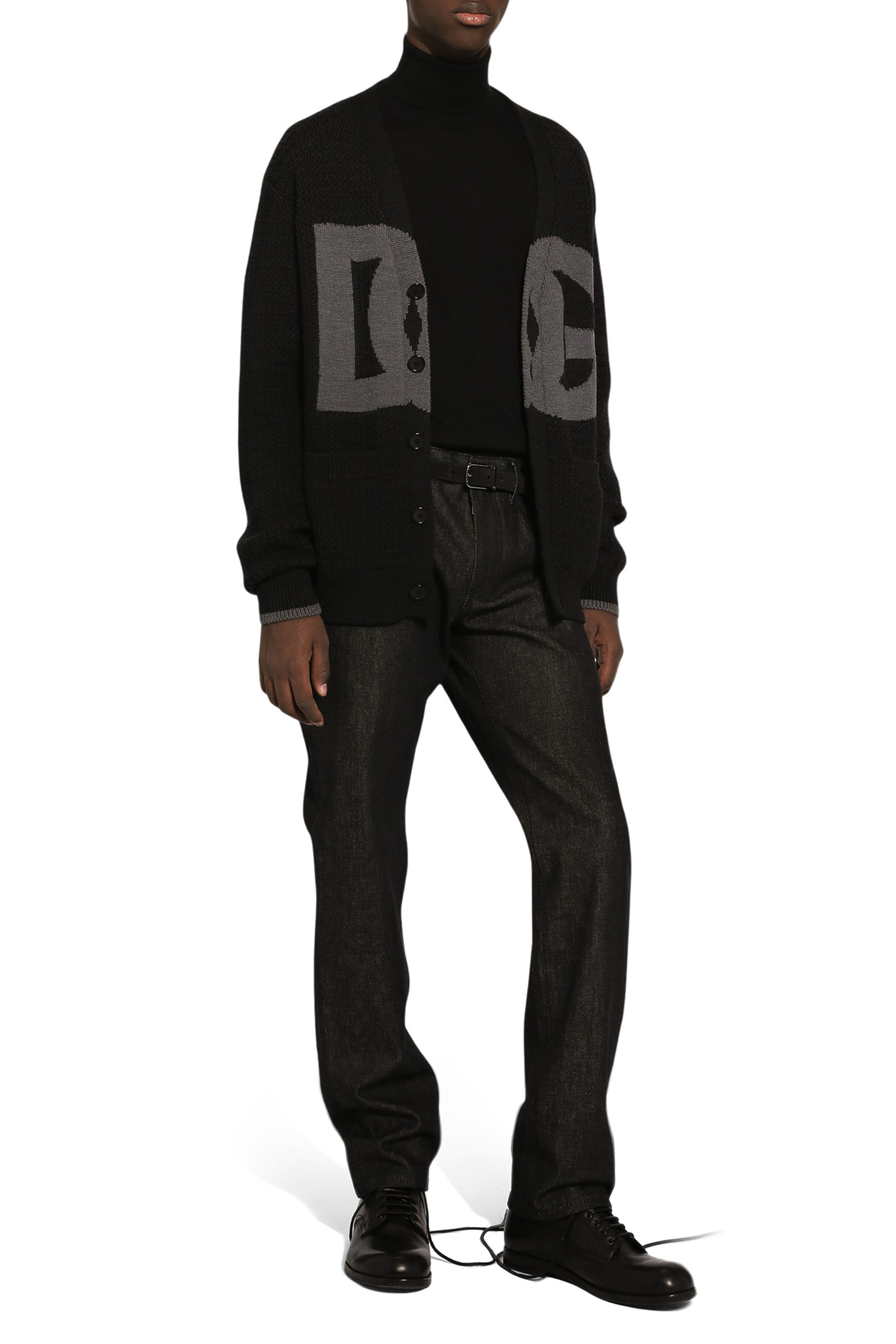 Hand-Knit Wool Cardigan