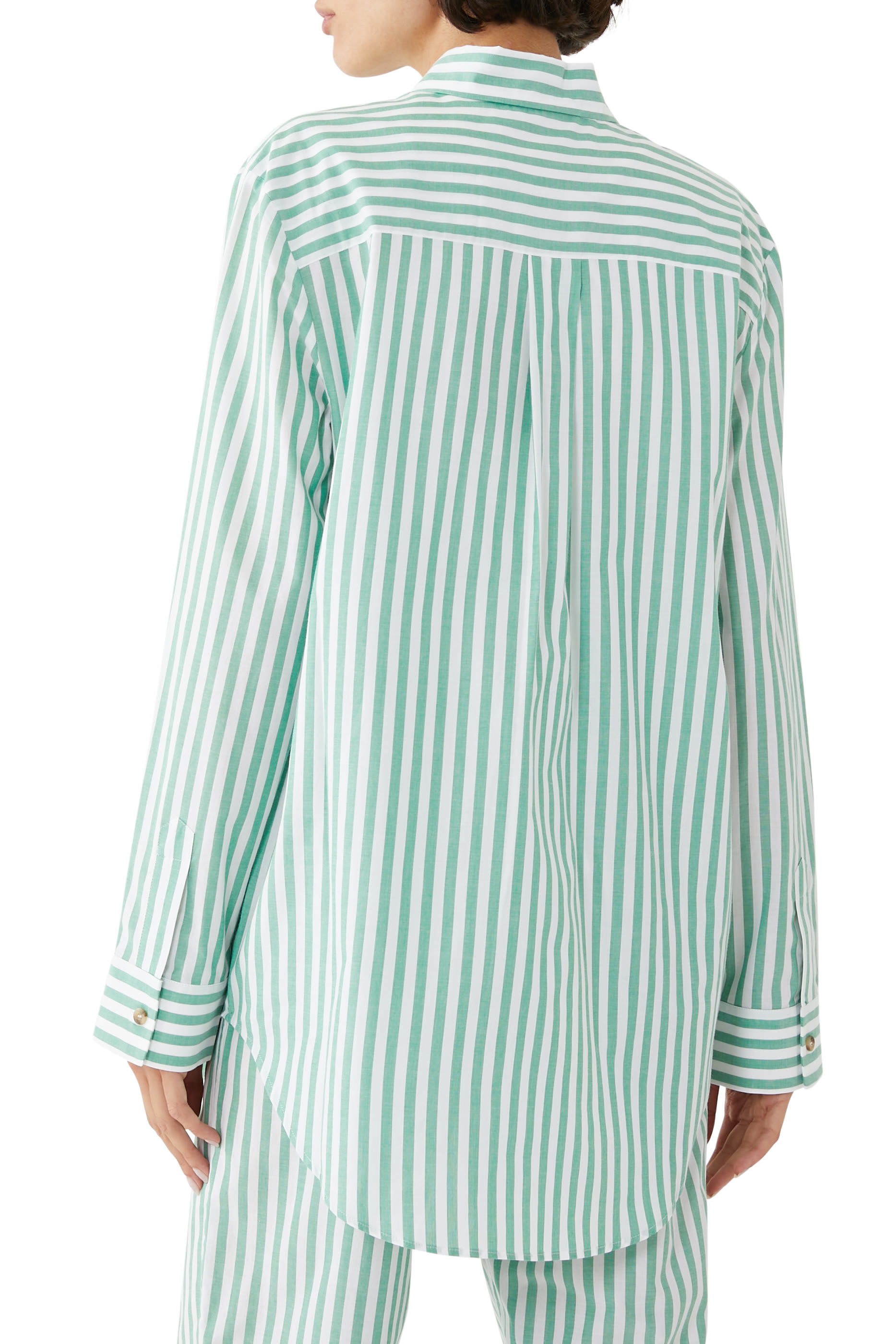 London Stripe Cotton Pajama Top