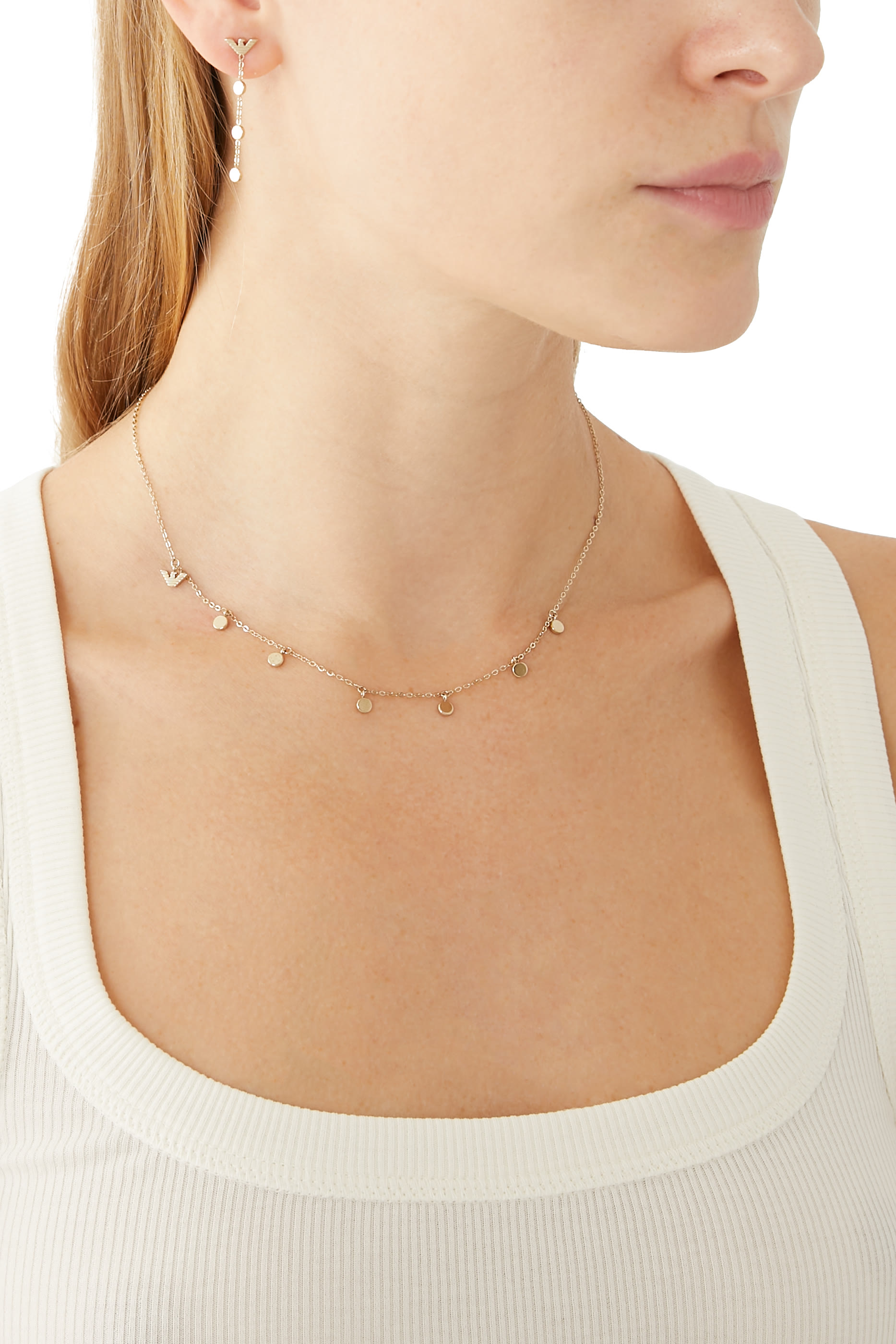 Logo Necklace & Earring Gift Set