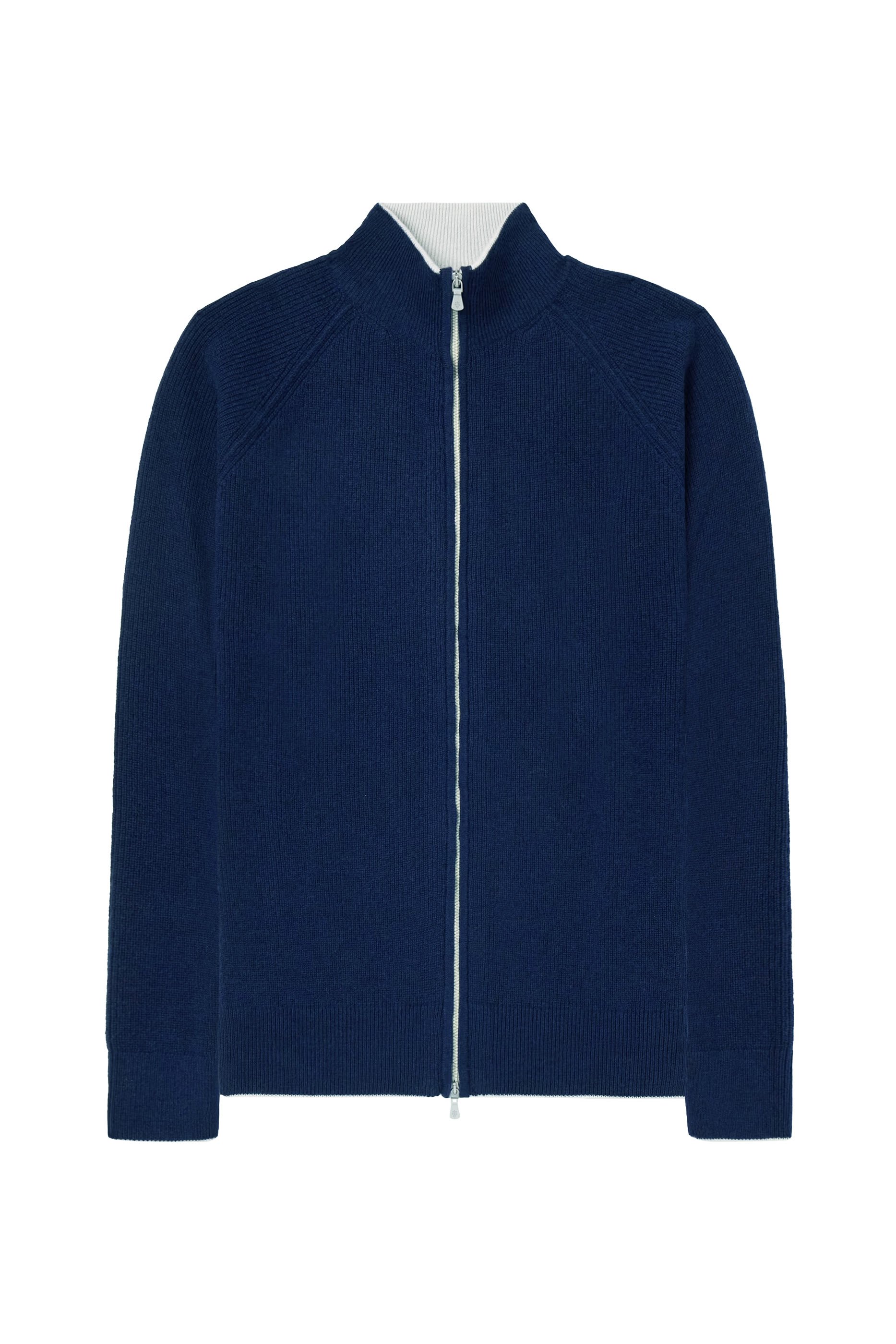 Cashmere Zip-Up Sweater