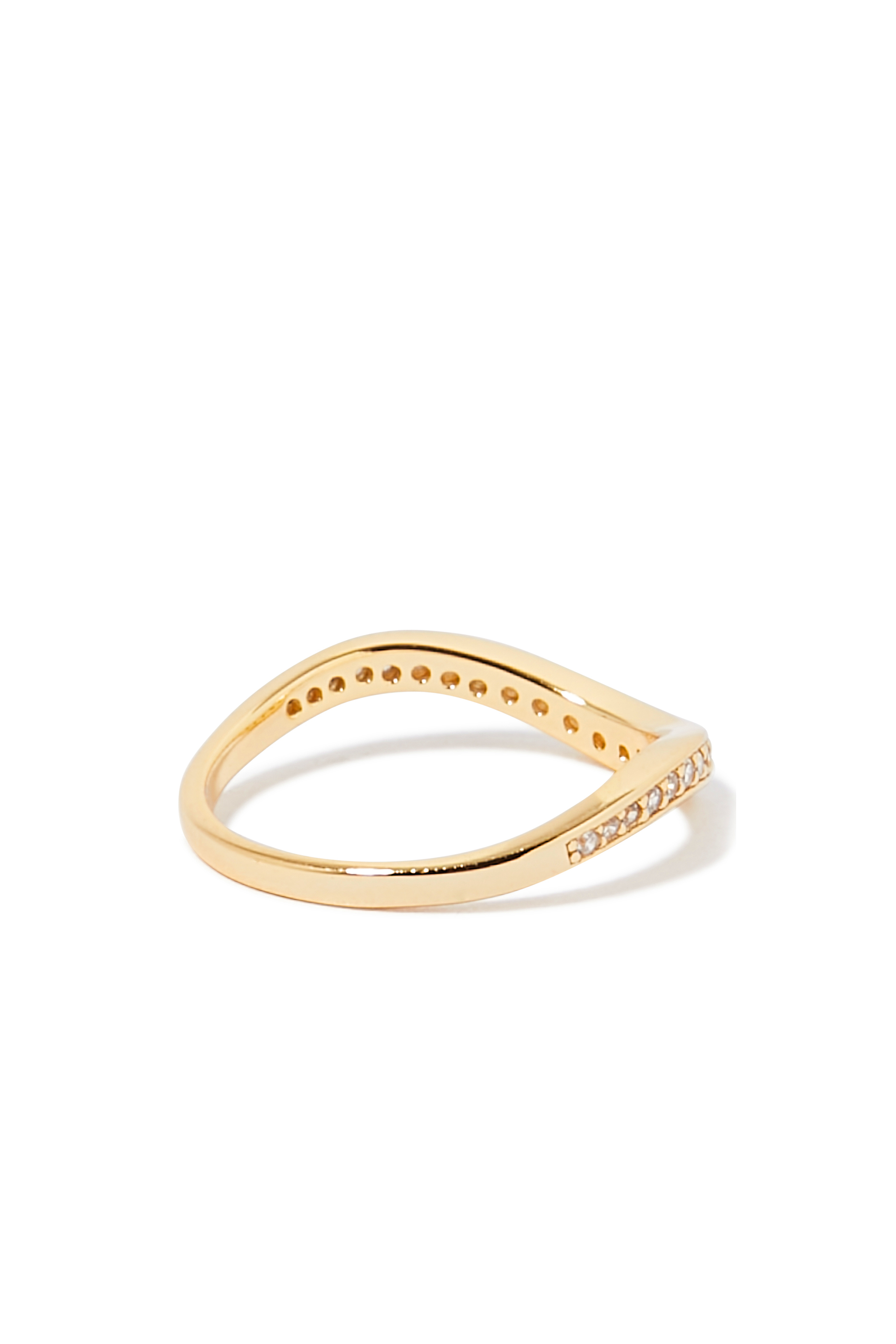 Waves Pav&eacute; Ring