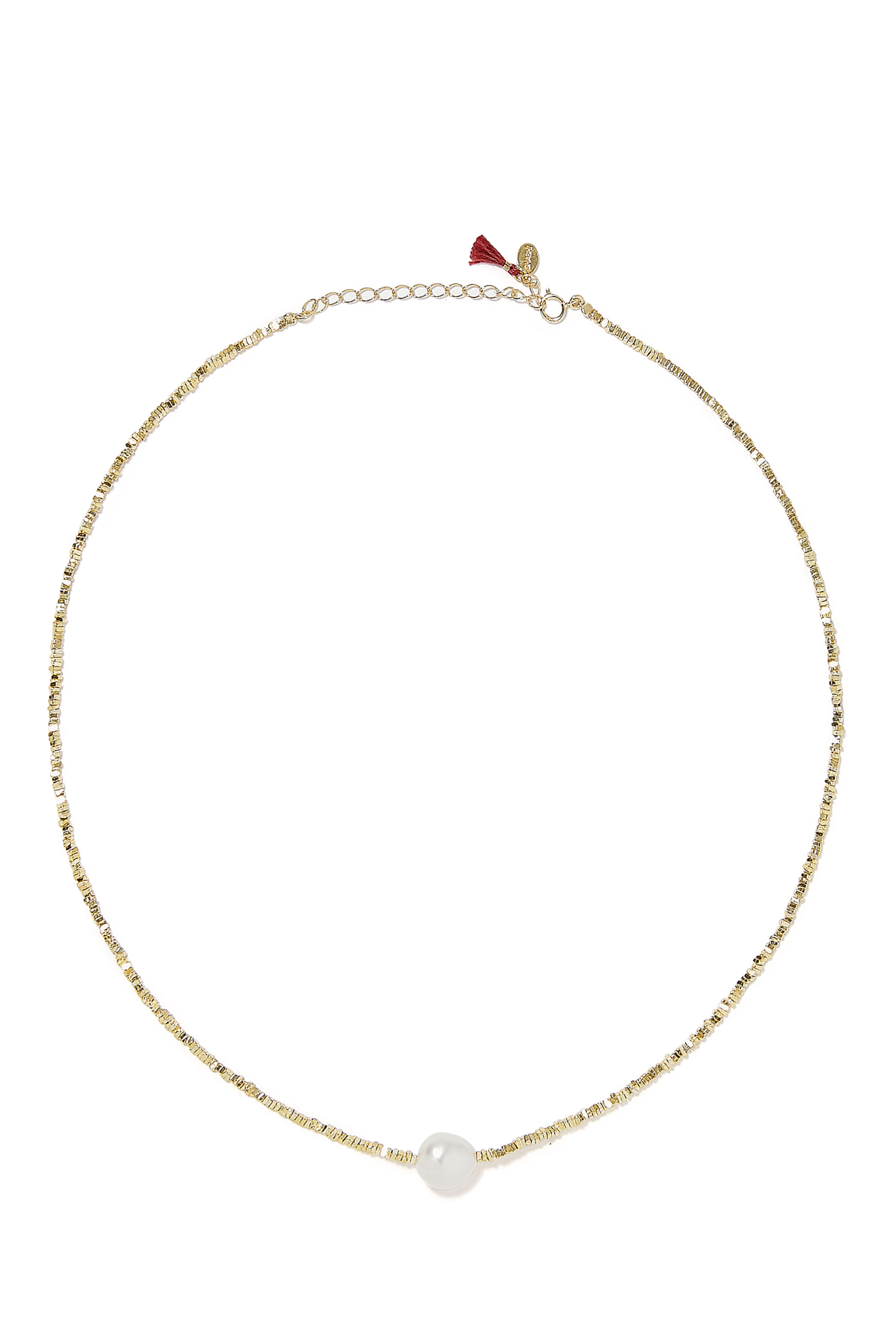 Dasha Necklace, 14k Gold Vermeil & Freshwater Pearl