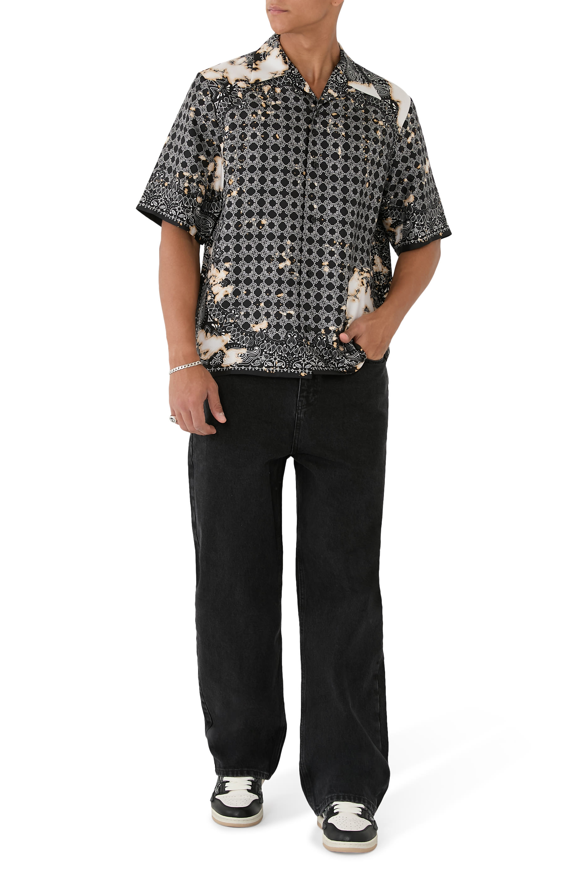 Bleach Bandana Bowling Shirt