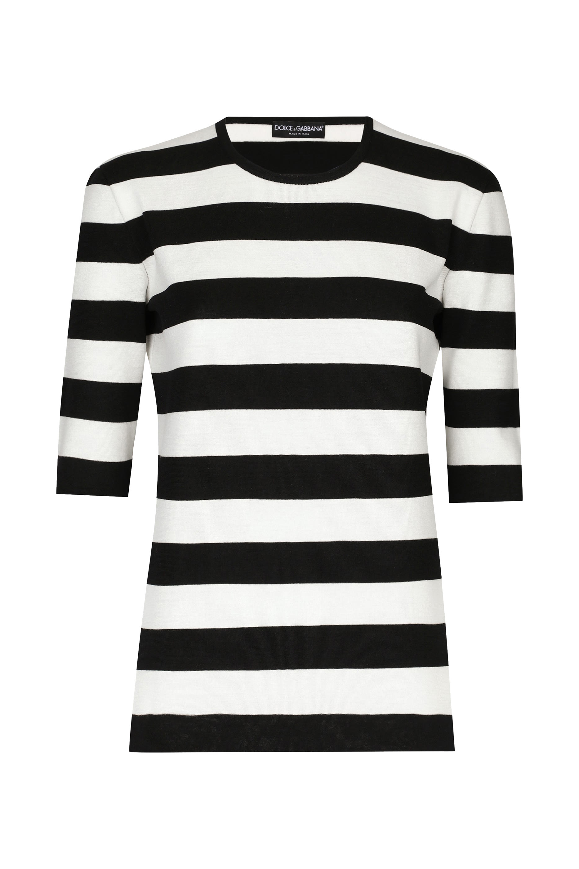 Inlaid Stripes Wool Sweater