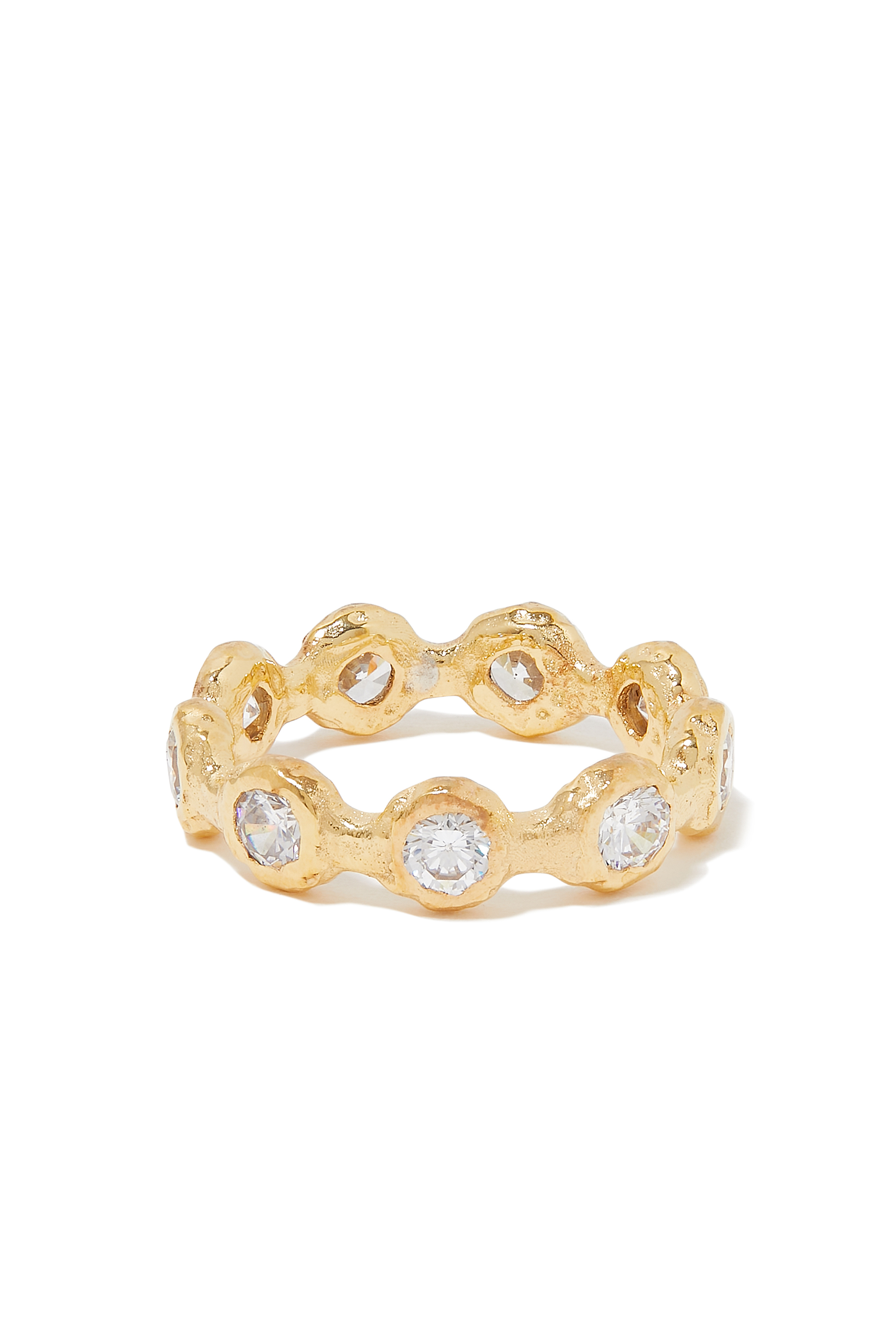 Round Ring With Handset Stones