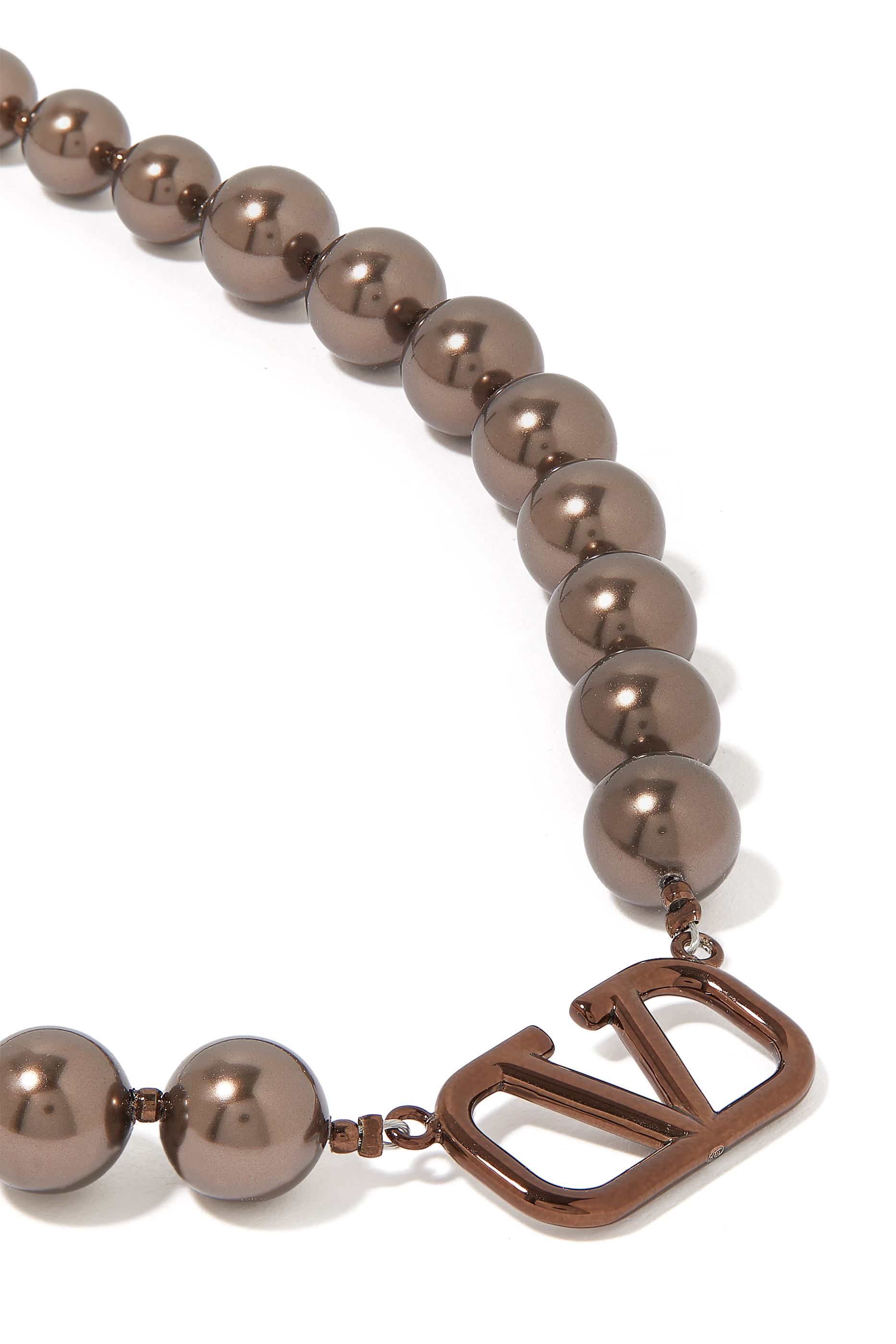 VLogo Signature Pearl Necklace