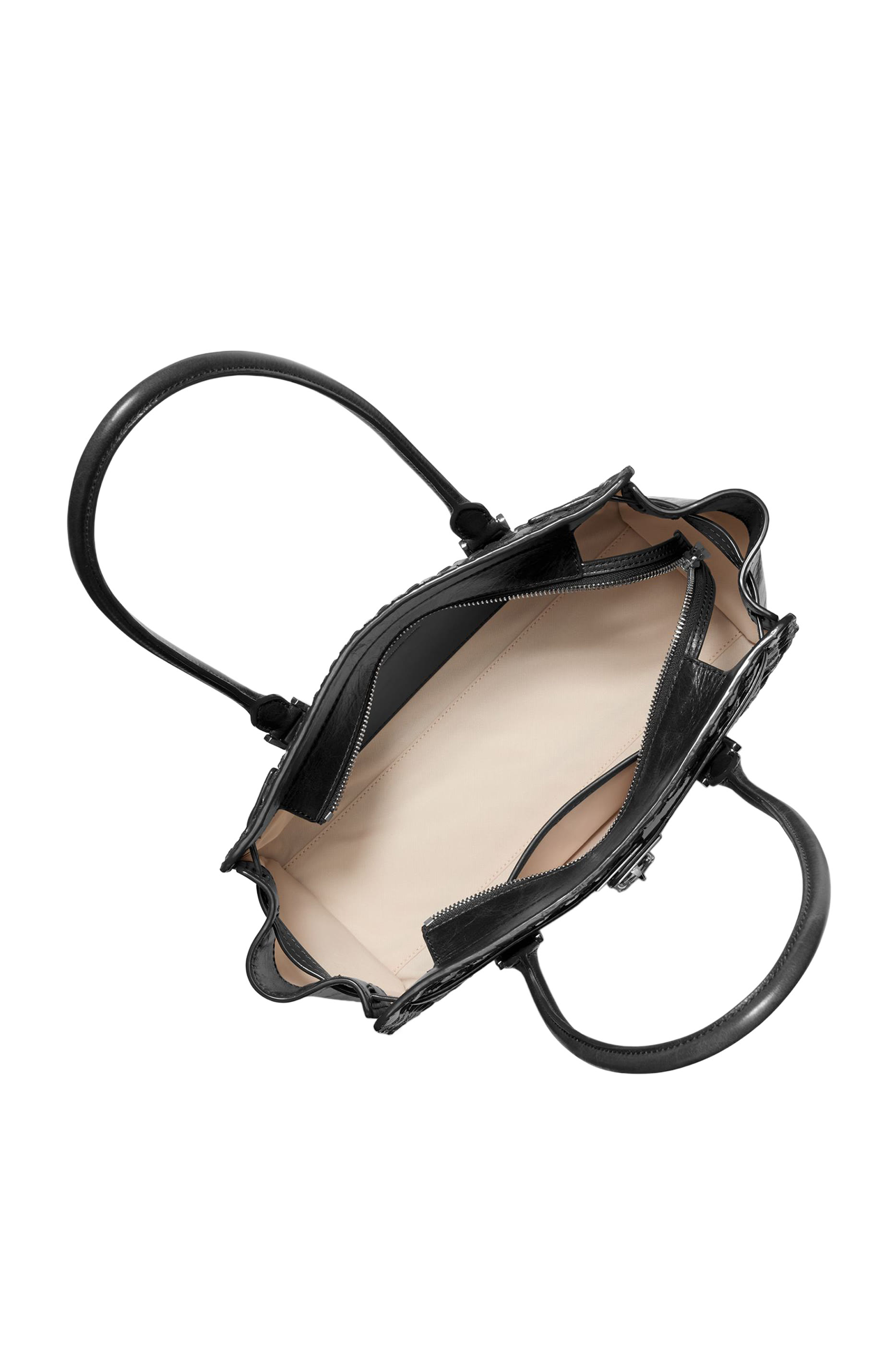 Hamilton Moderne Small Grommeted Leather Satchel