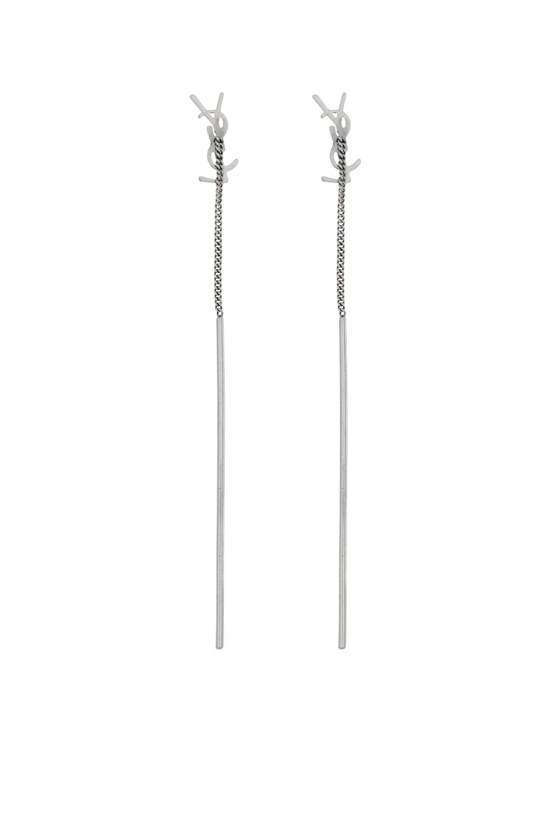 Cassandre Threader Earrings in Metal, Brass