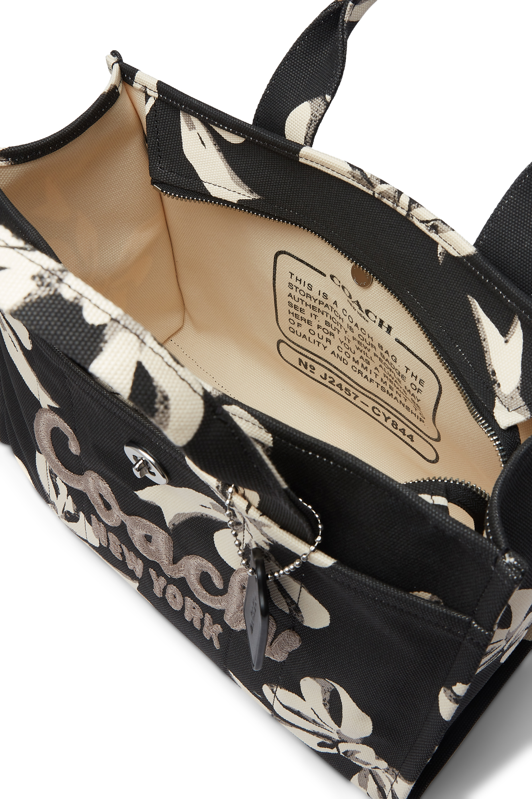 Cargo Bow Print Canvas Tote Bag