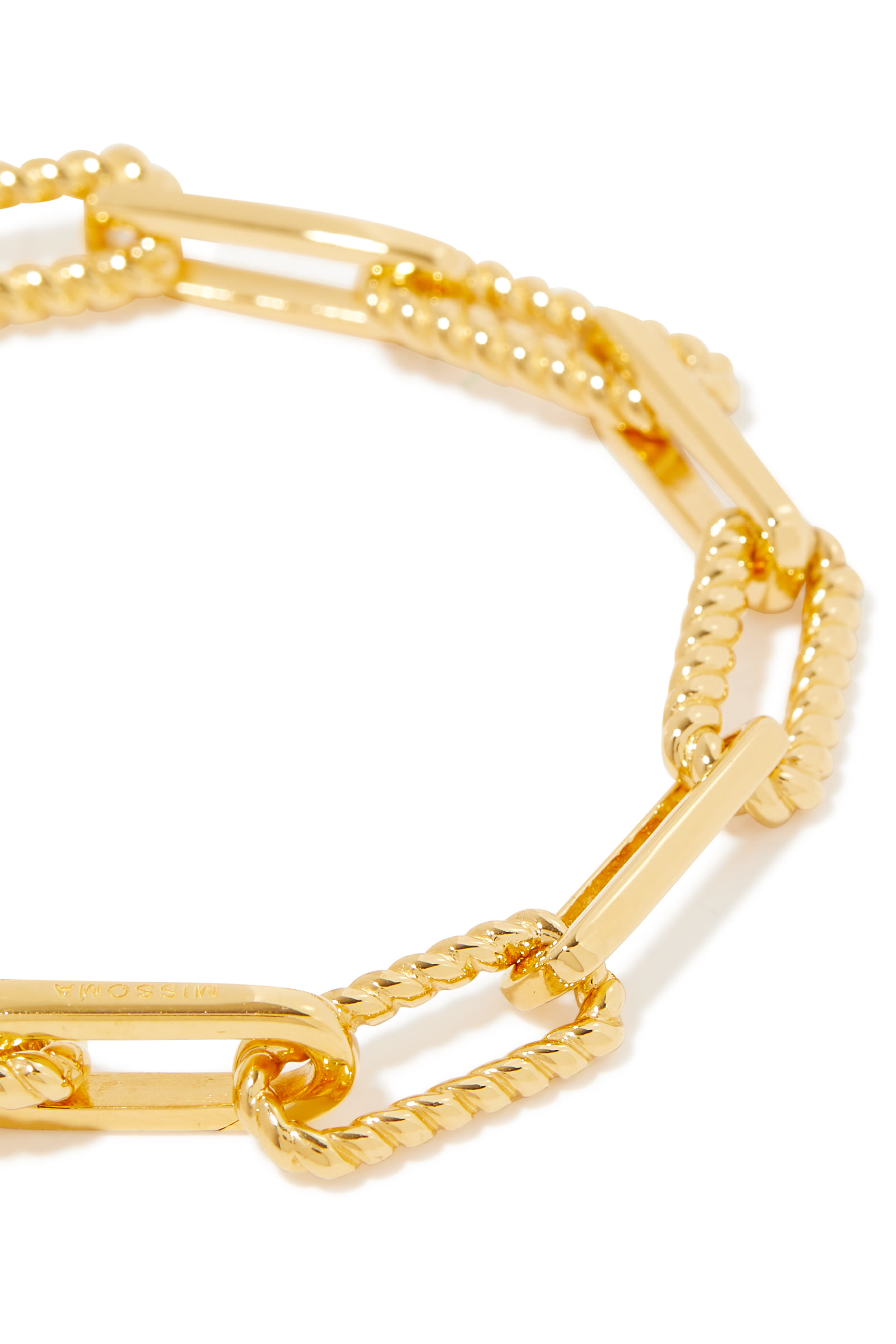 Coterie Chain Bracelet, 18K Gold-Plated Brass