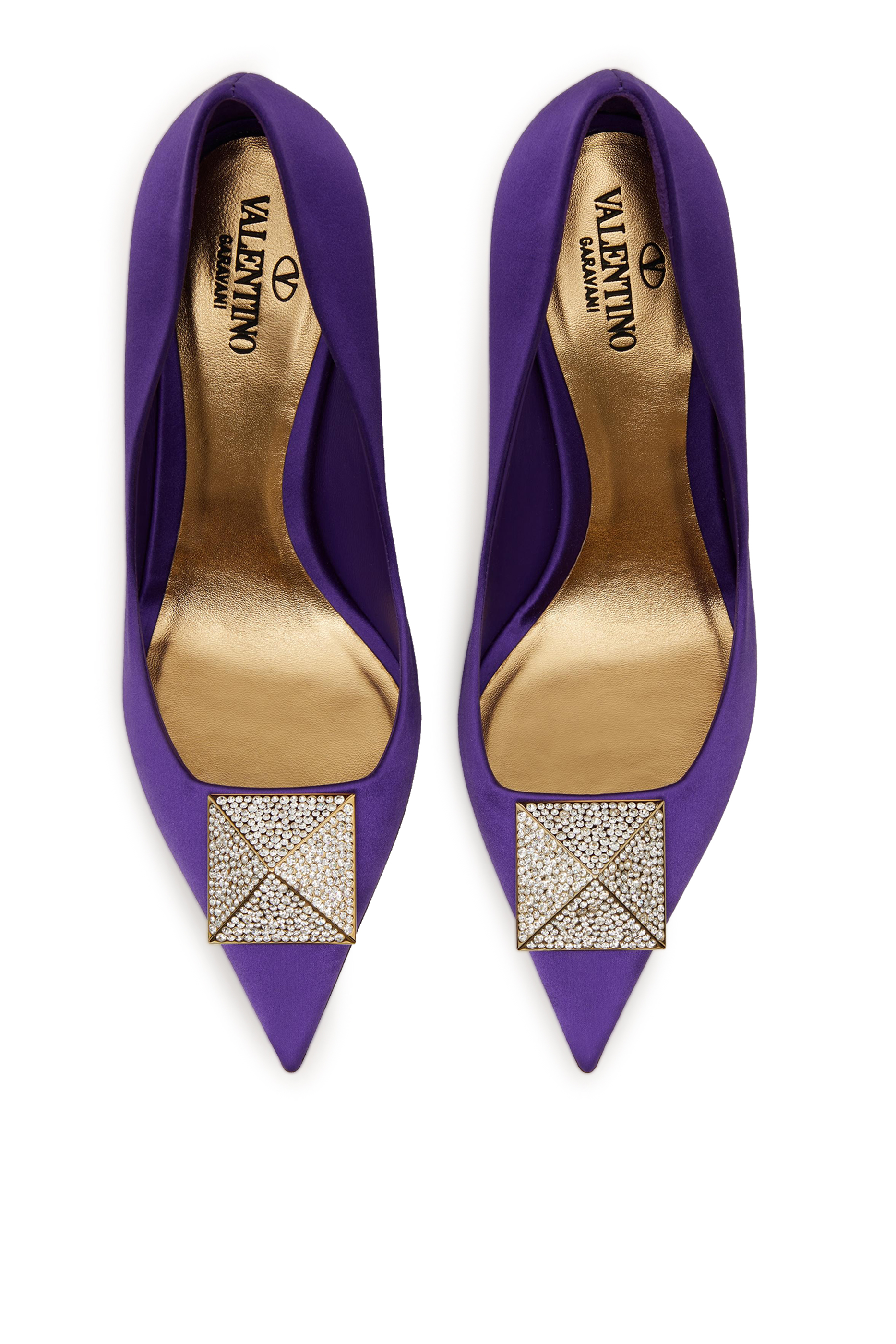  One Stud 100 Satin Pumps