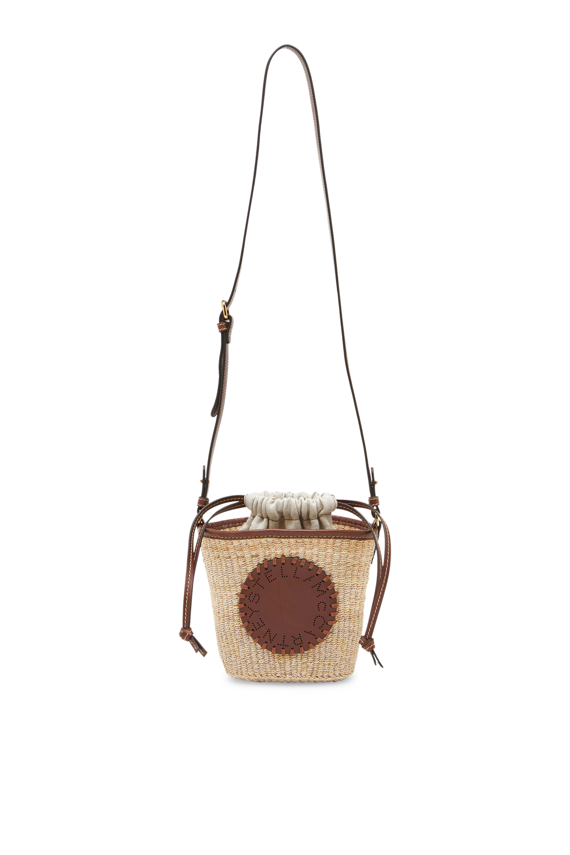 Abaca Crossbody Bucket Bag
