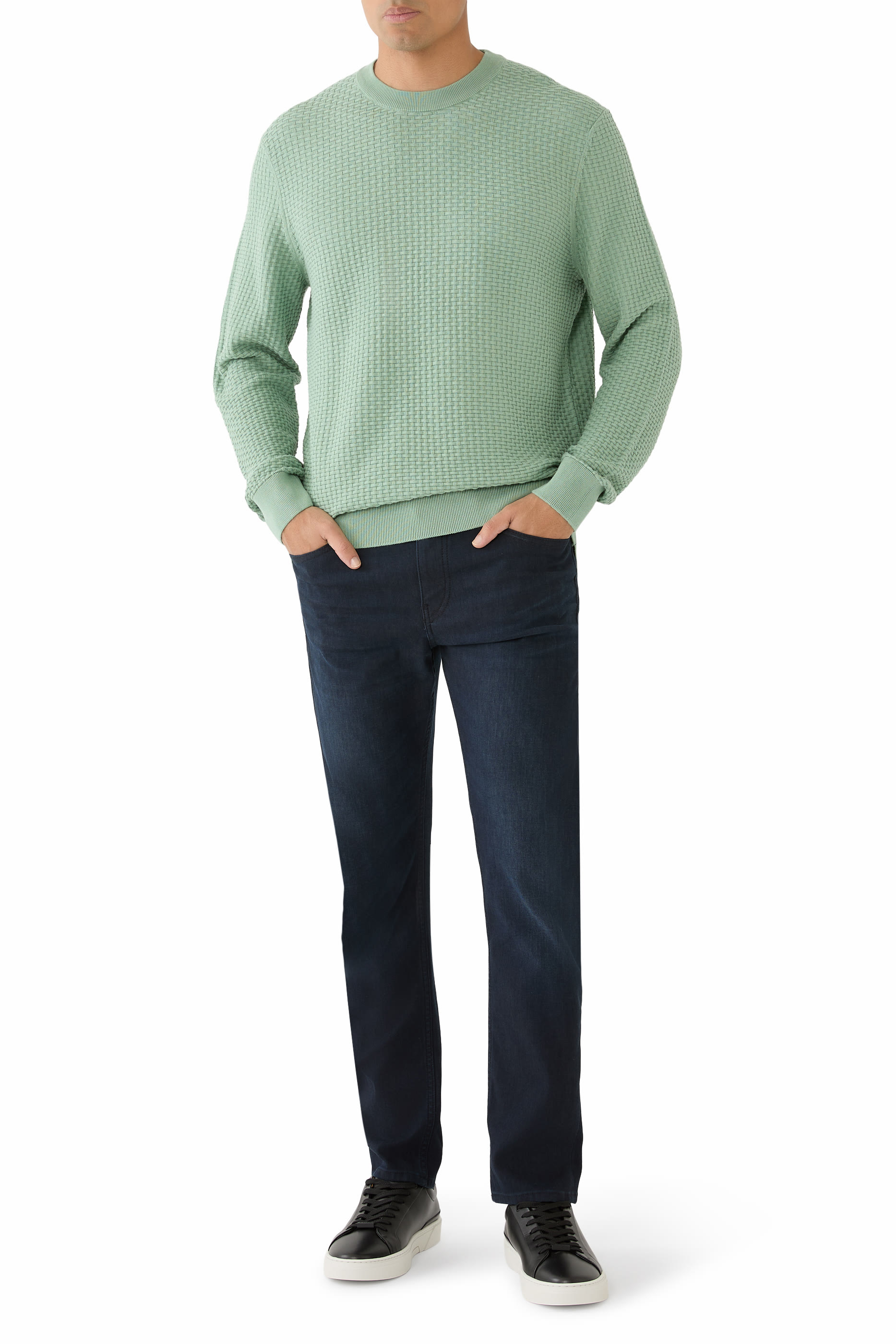 H-Imberto Knitted Structure Sweater